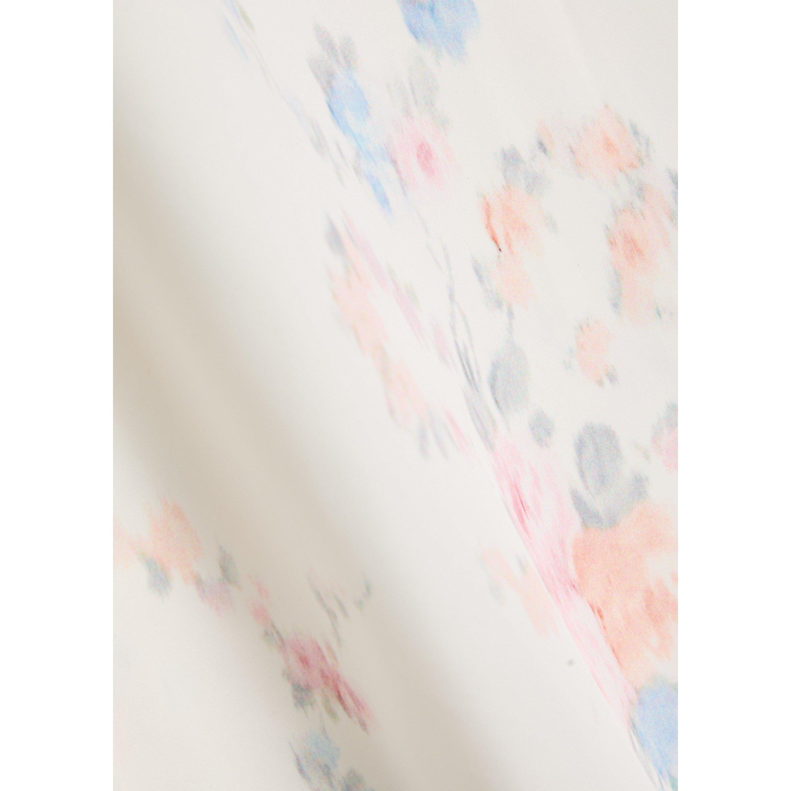 LIGHT PINK - LoveshackFancy - Women's Annabeth Floral Satin Slip Dress - 4