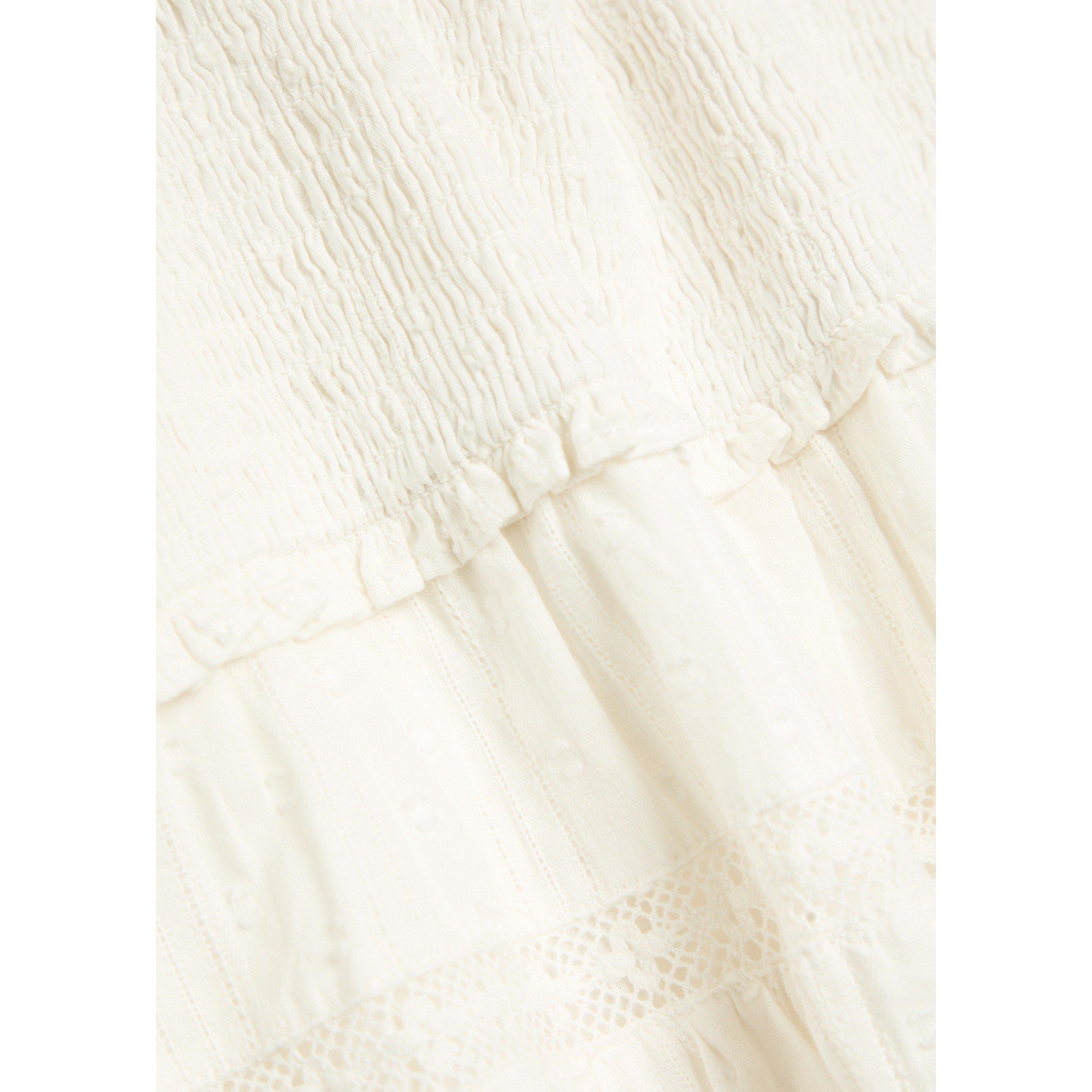 WHITE - LoveshackFancy - Women's Colbera Cotton Mini Dress - 4