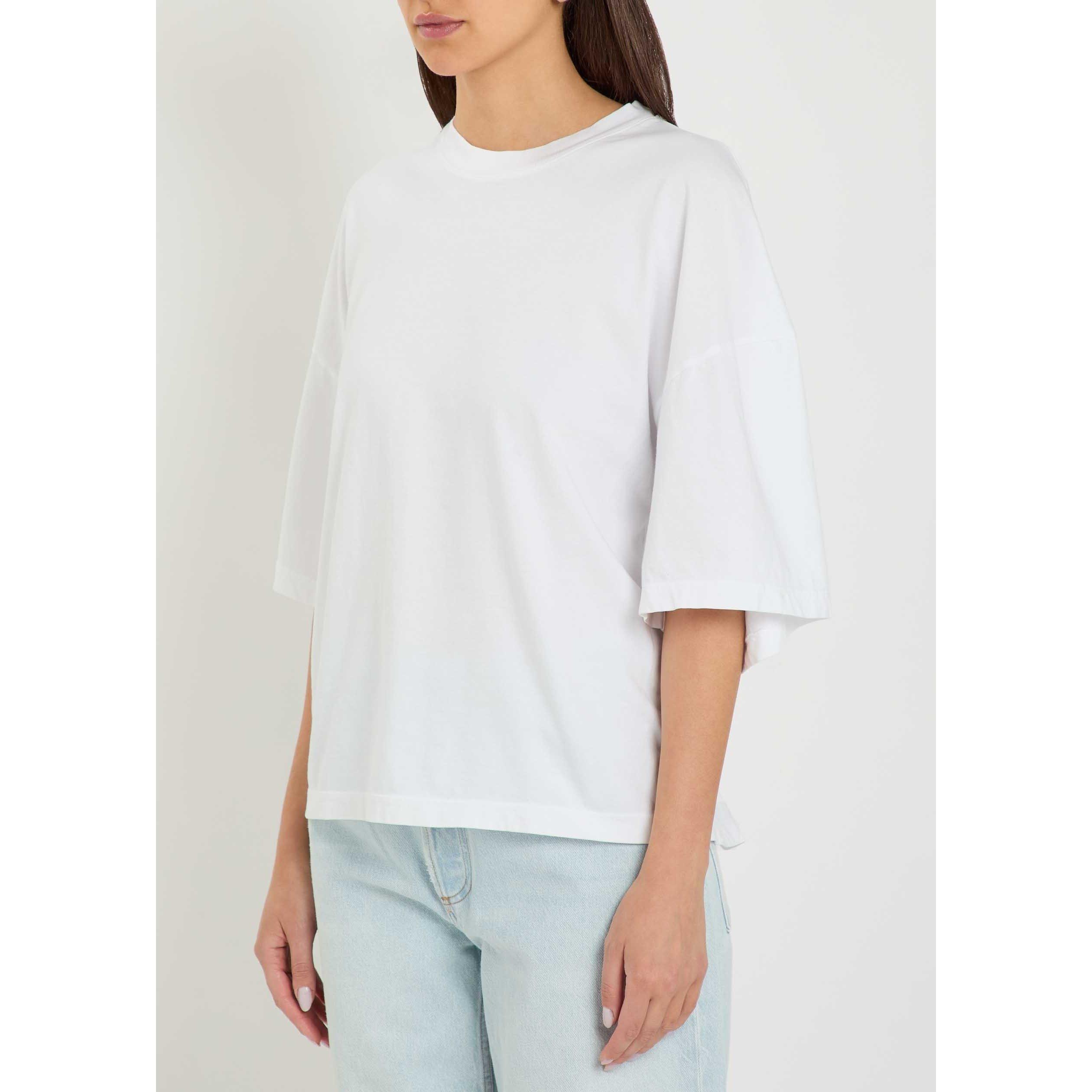 WHITE - Agolde - Women's Ellery Cotton T-Shirt - 2