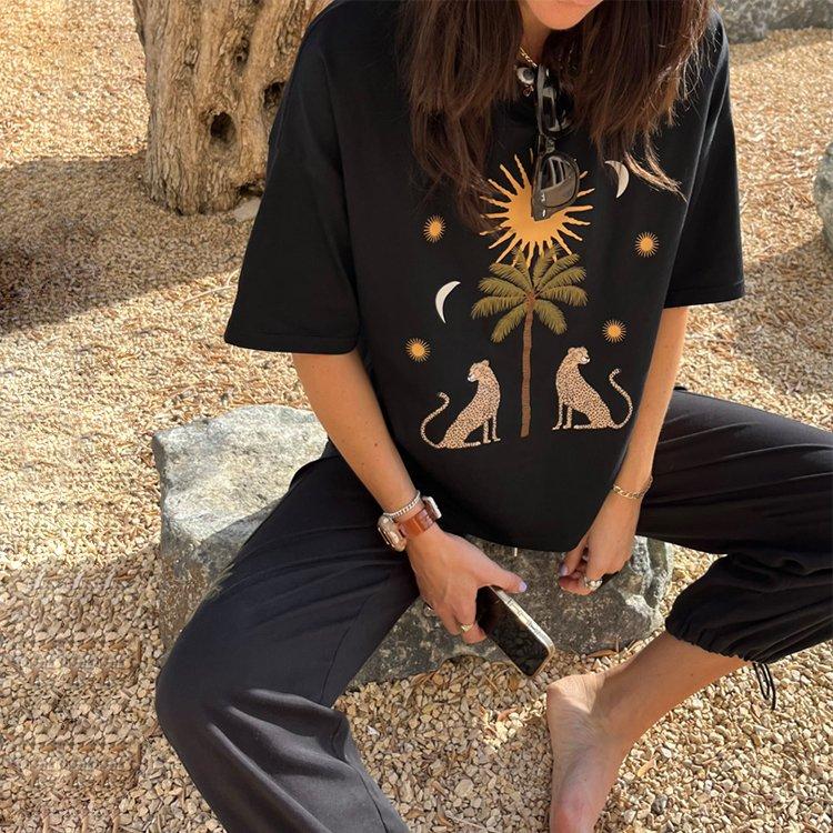 Black - Never Fully Dressed - Women's Running Wild Cotton Short Sleeve T-Shirt - 3