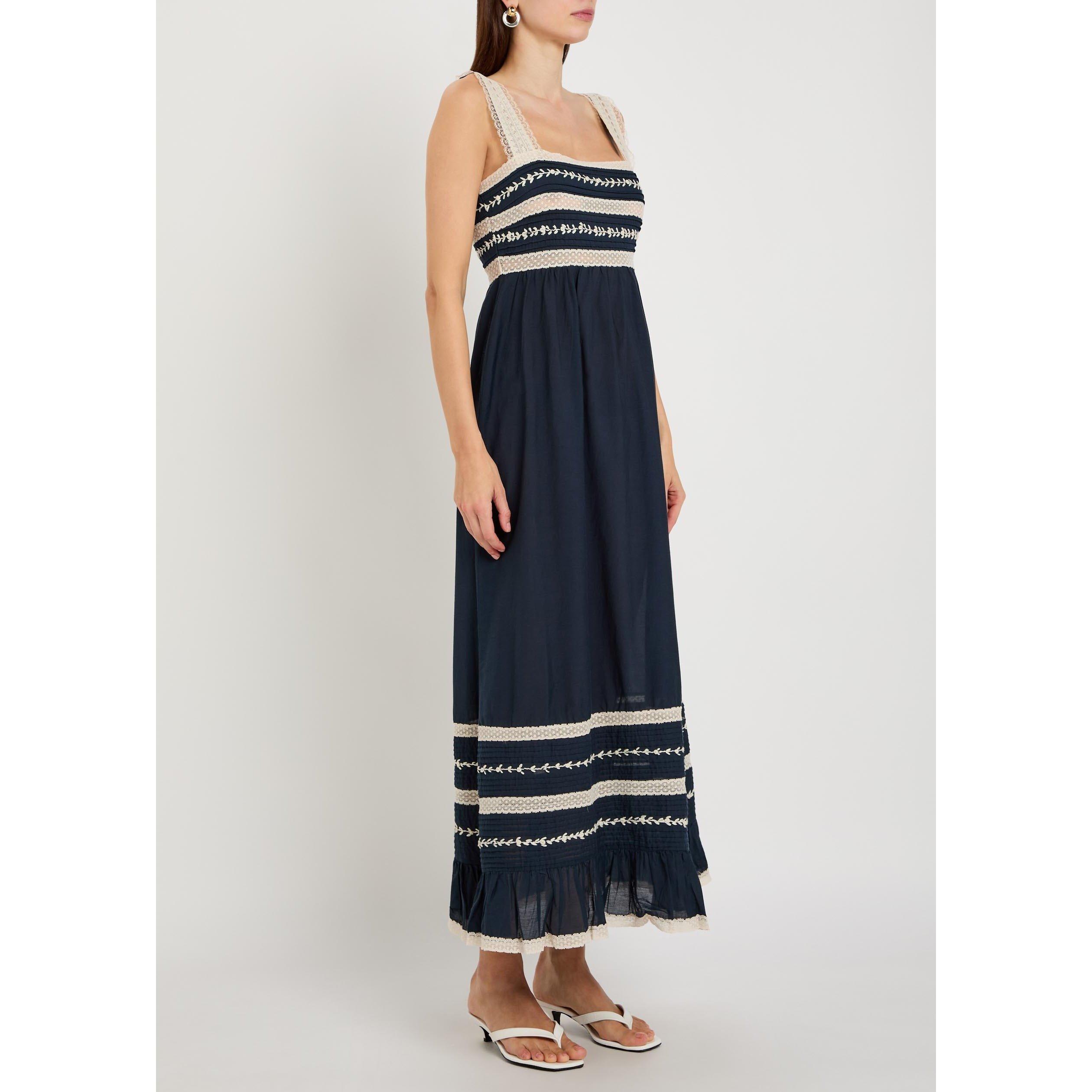 NAVY - RIXO - LD Malie Dress - 2