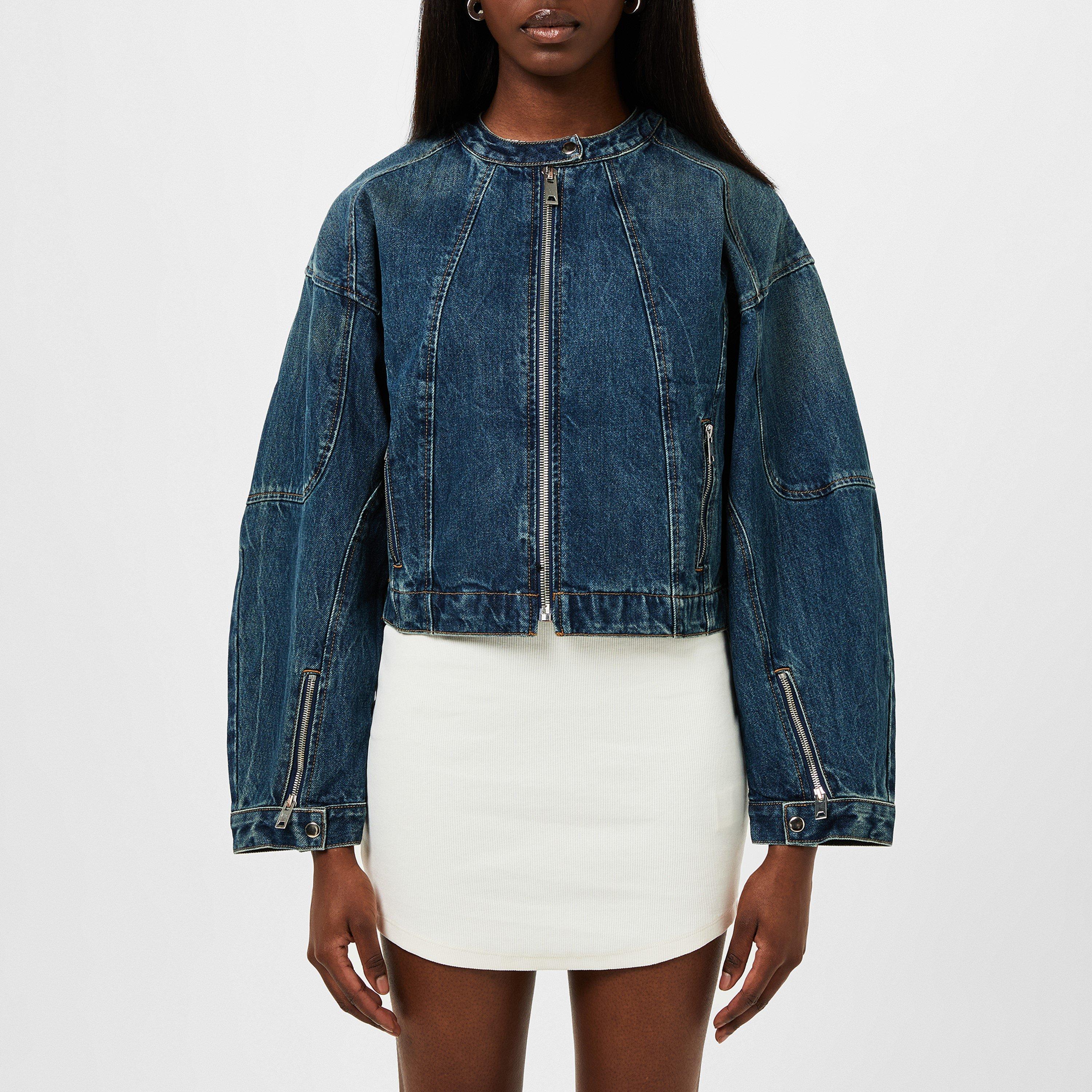 Blue Honey - EB Denim - Women's Logan Moto Denim Jacket - 1