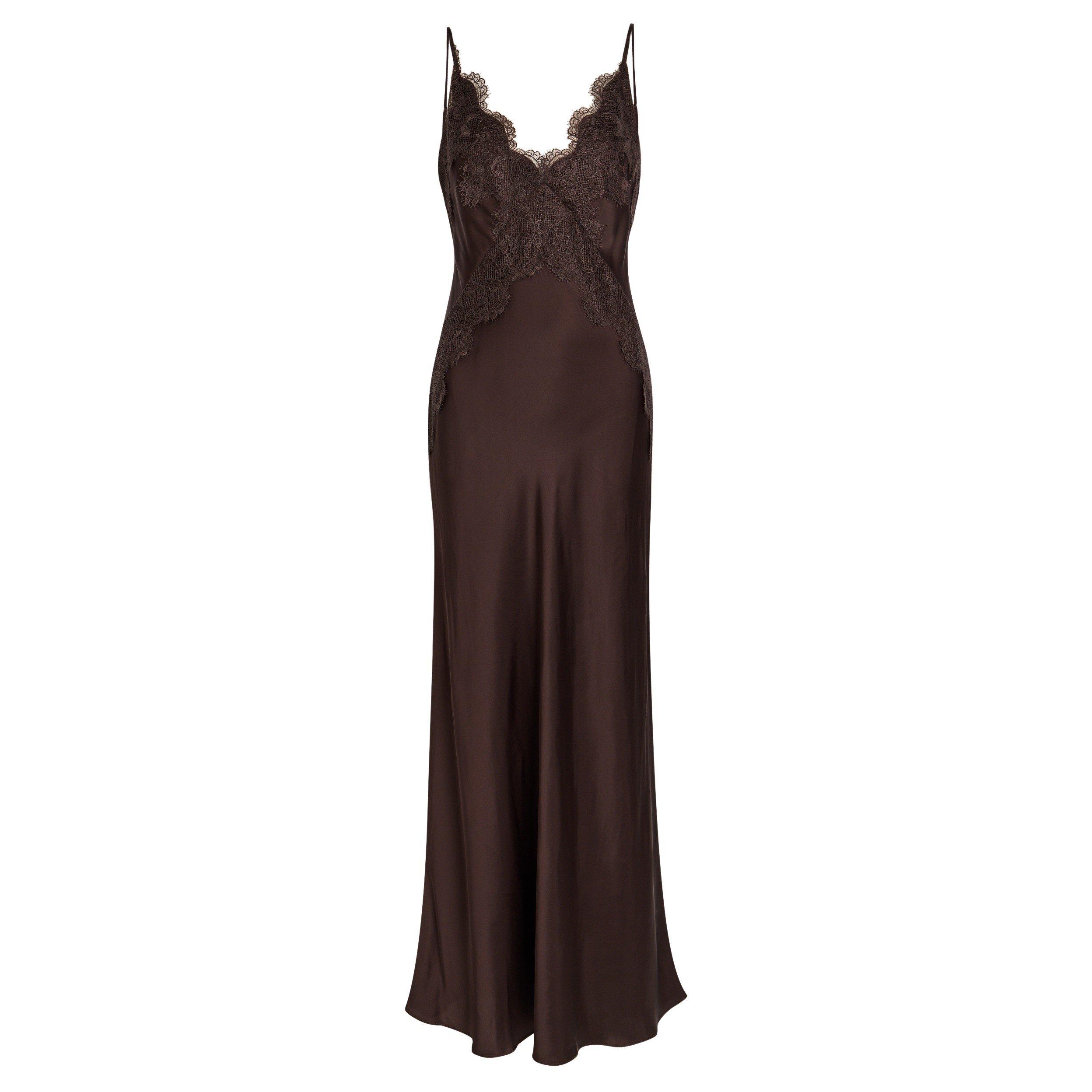 DARK BROWN - Shona Joy - LD Simona Maxi Dress