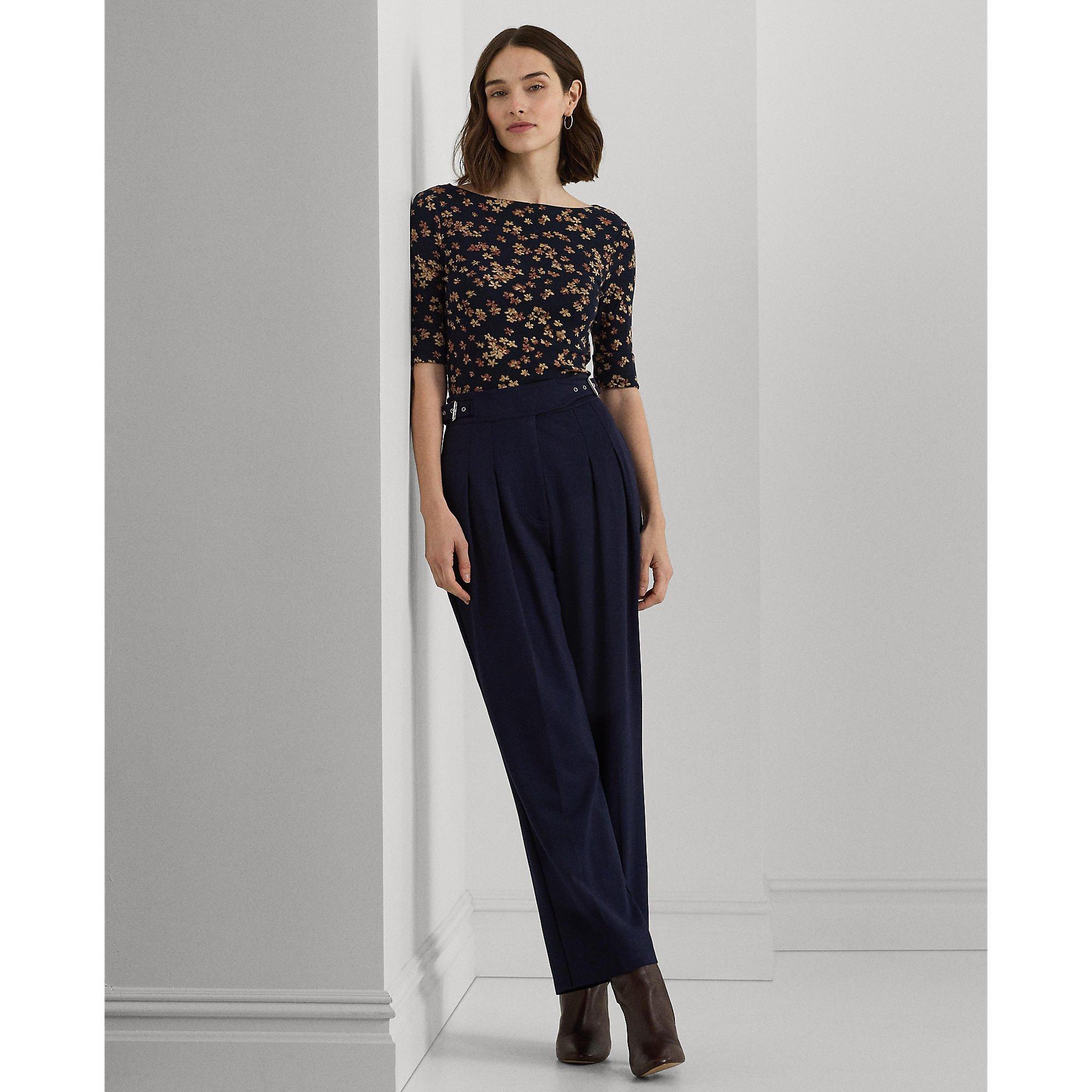 Navy Multi - Lauren by Ralph Lauren - Judy T-Shirt - 5