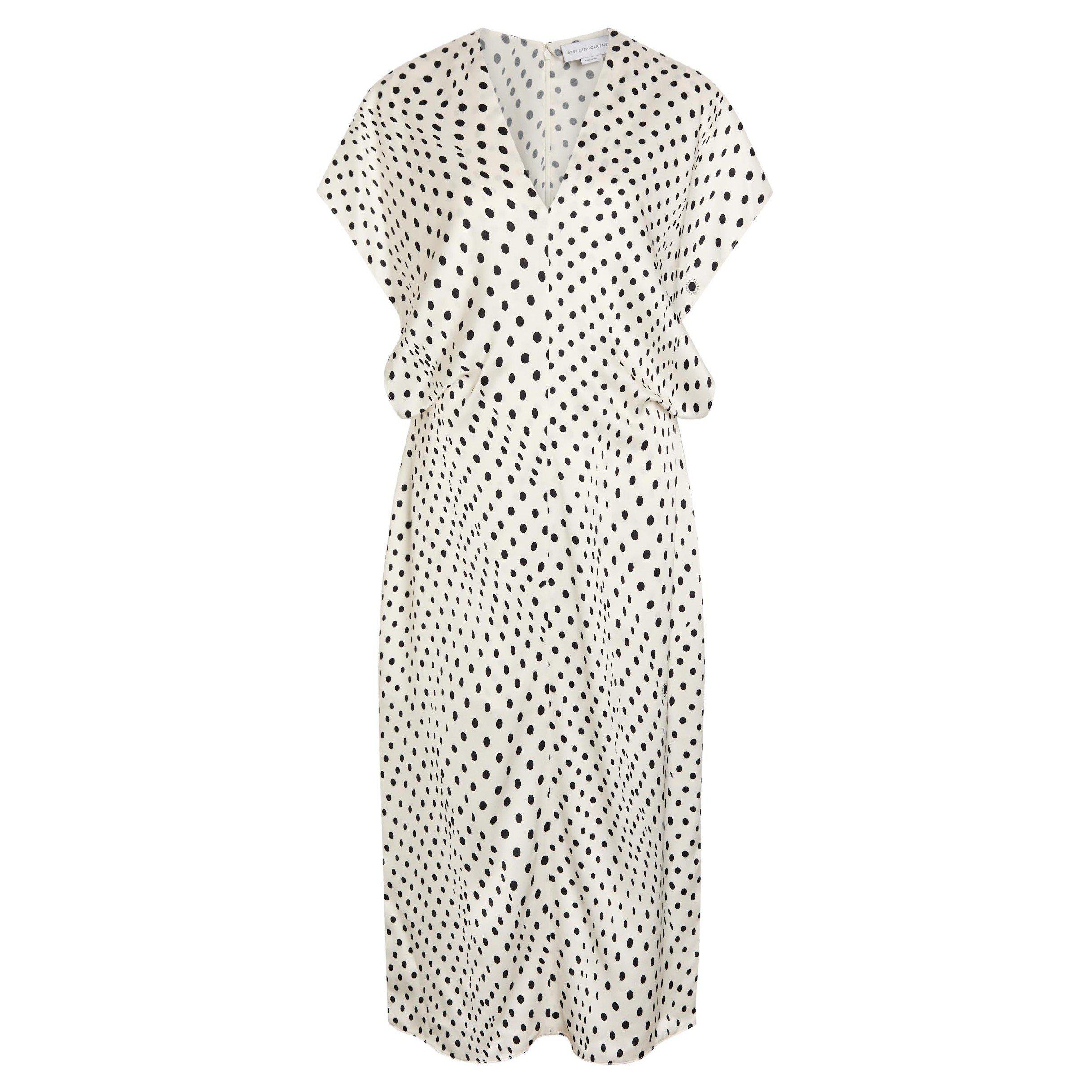 WHITE AND OTHER - Stella McCartney - Polkadots V Midi Dress