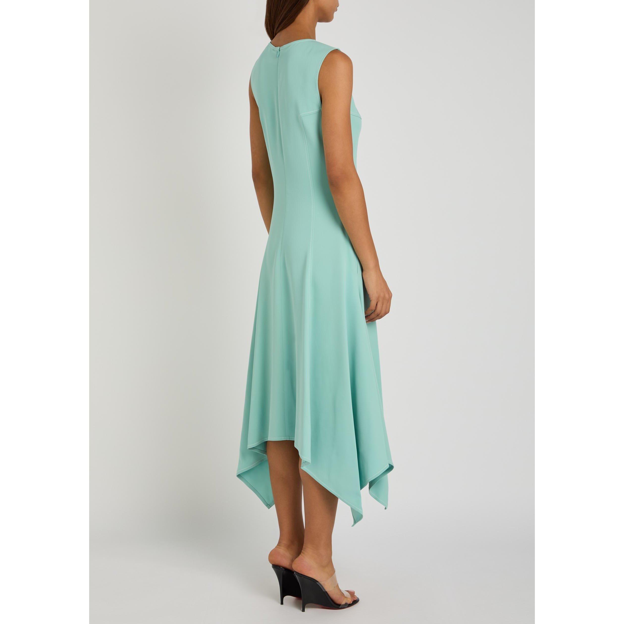 BLUE - Stella McCartney - Women's Midi A Line Dress - 3