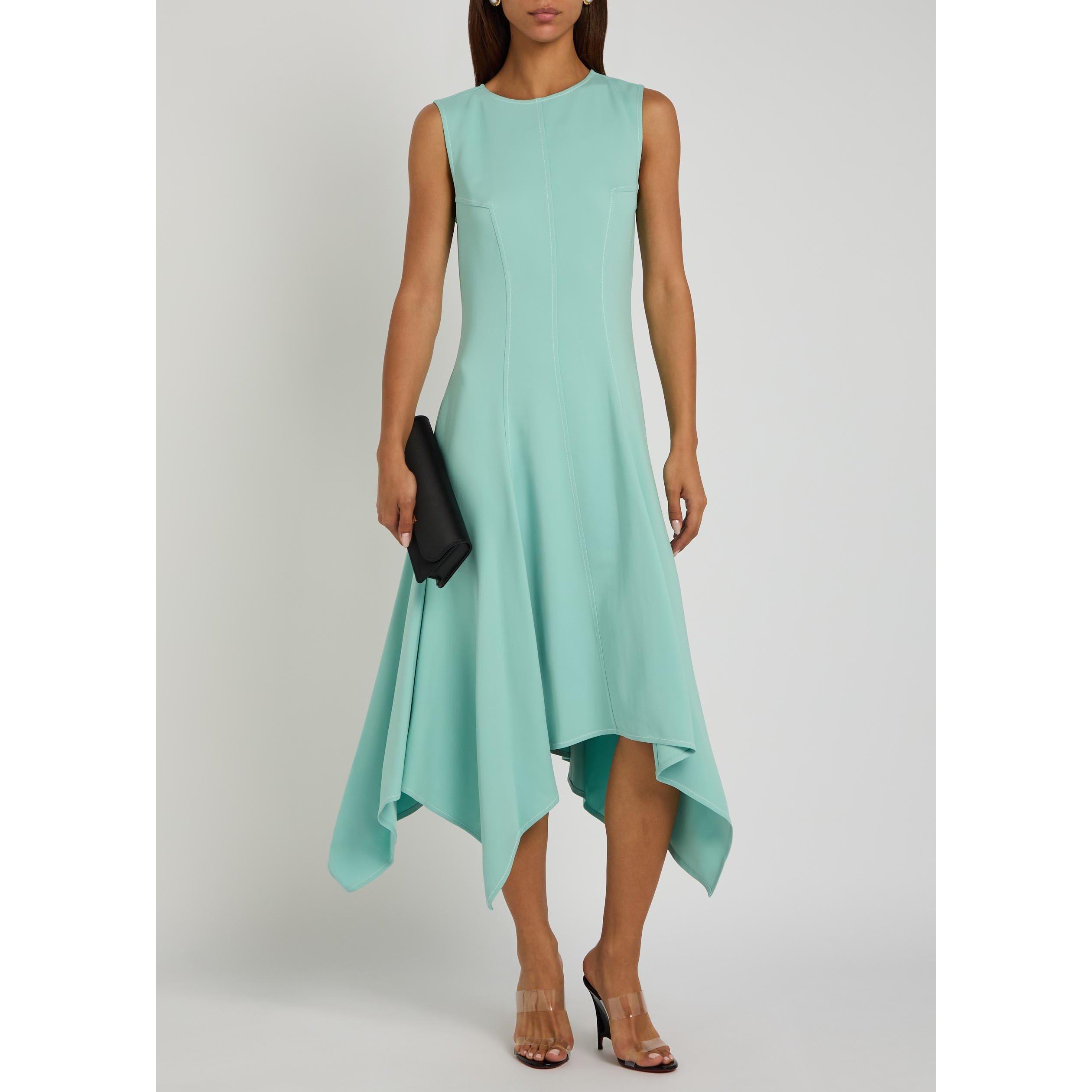 BLUE - Stella McCartney - Women's Midi A Line Dress - 5