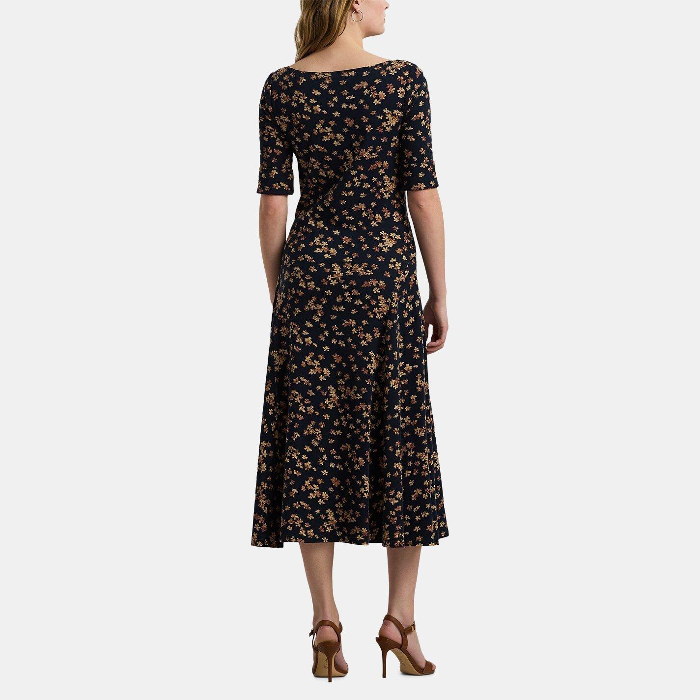 Navy Multi - Lauren by Ralph Lauren - Munzie Midi Dress - 2