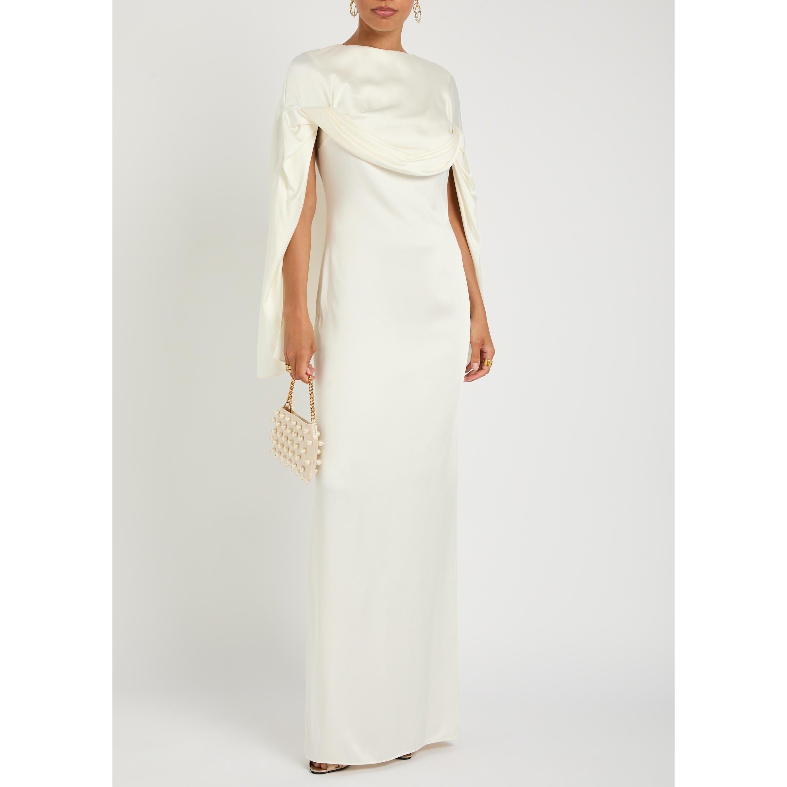 CREAM - Stella McCartney - Draped Satin Dress - 5