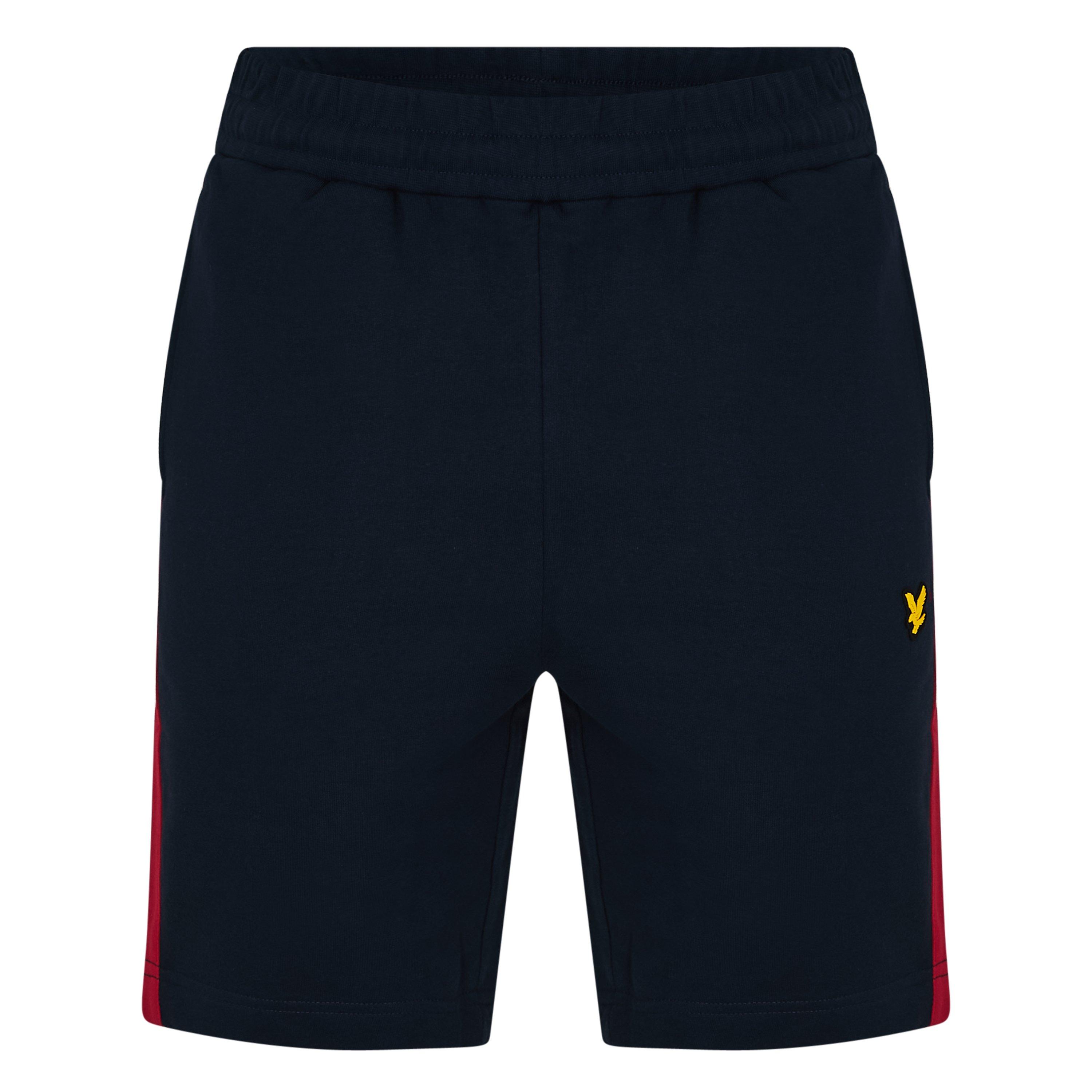 White/Red/Navy - Lyle and Scott - Men's Striped Short-Sleeve Performance Gym Top - 2