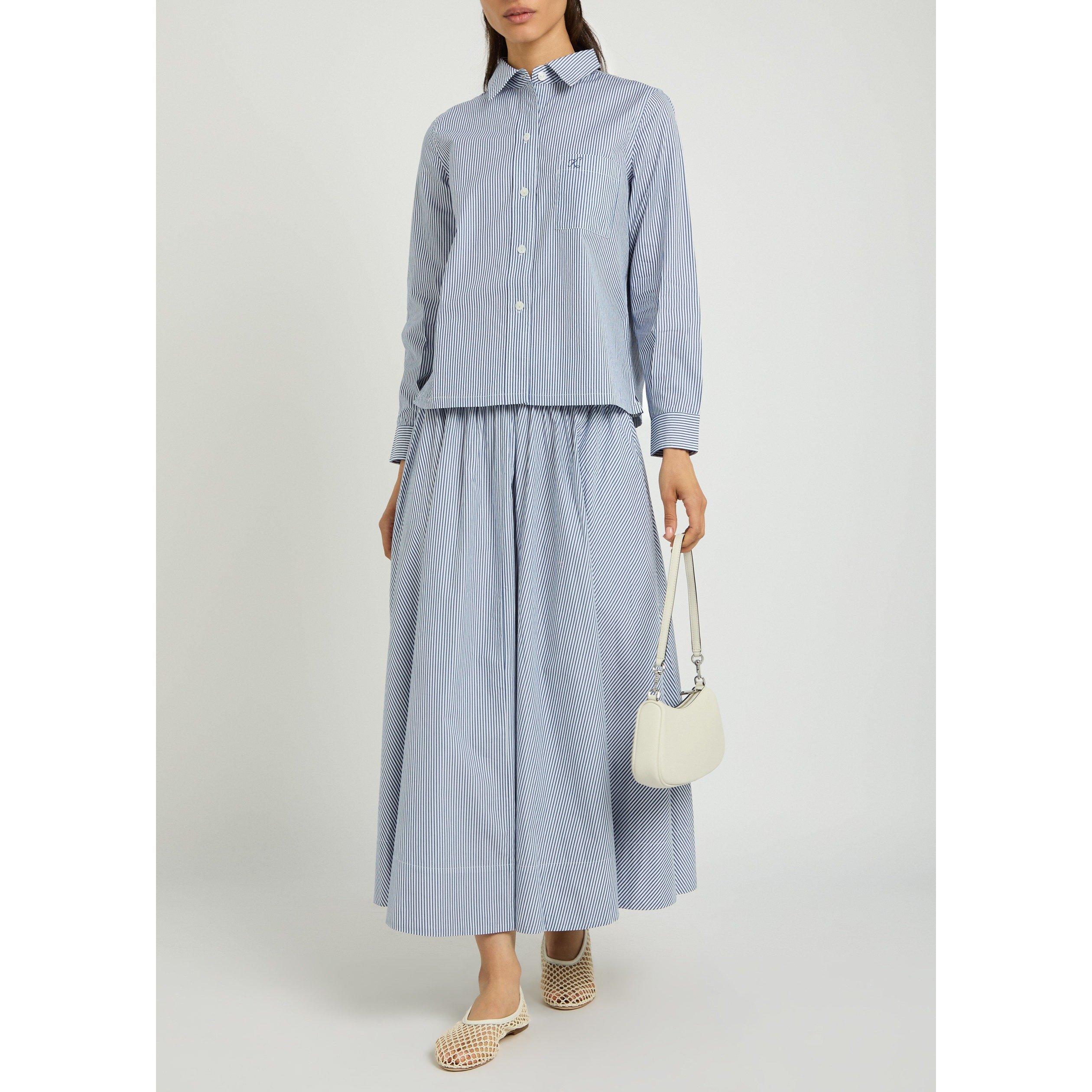 NAVY AND OTHER - Suzie Kondi - S VELLA SLIM BUTTON-UP SHIRT - 5