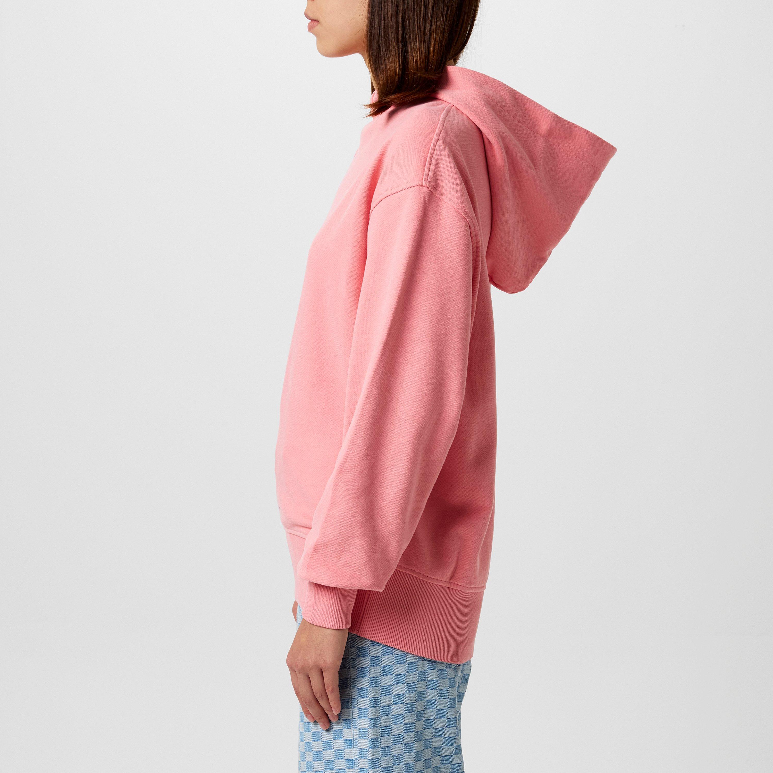 Light Pink - Boss - Women's Small Logo Hoodie, Tonal Lettering - 2