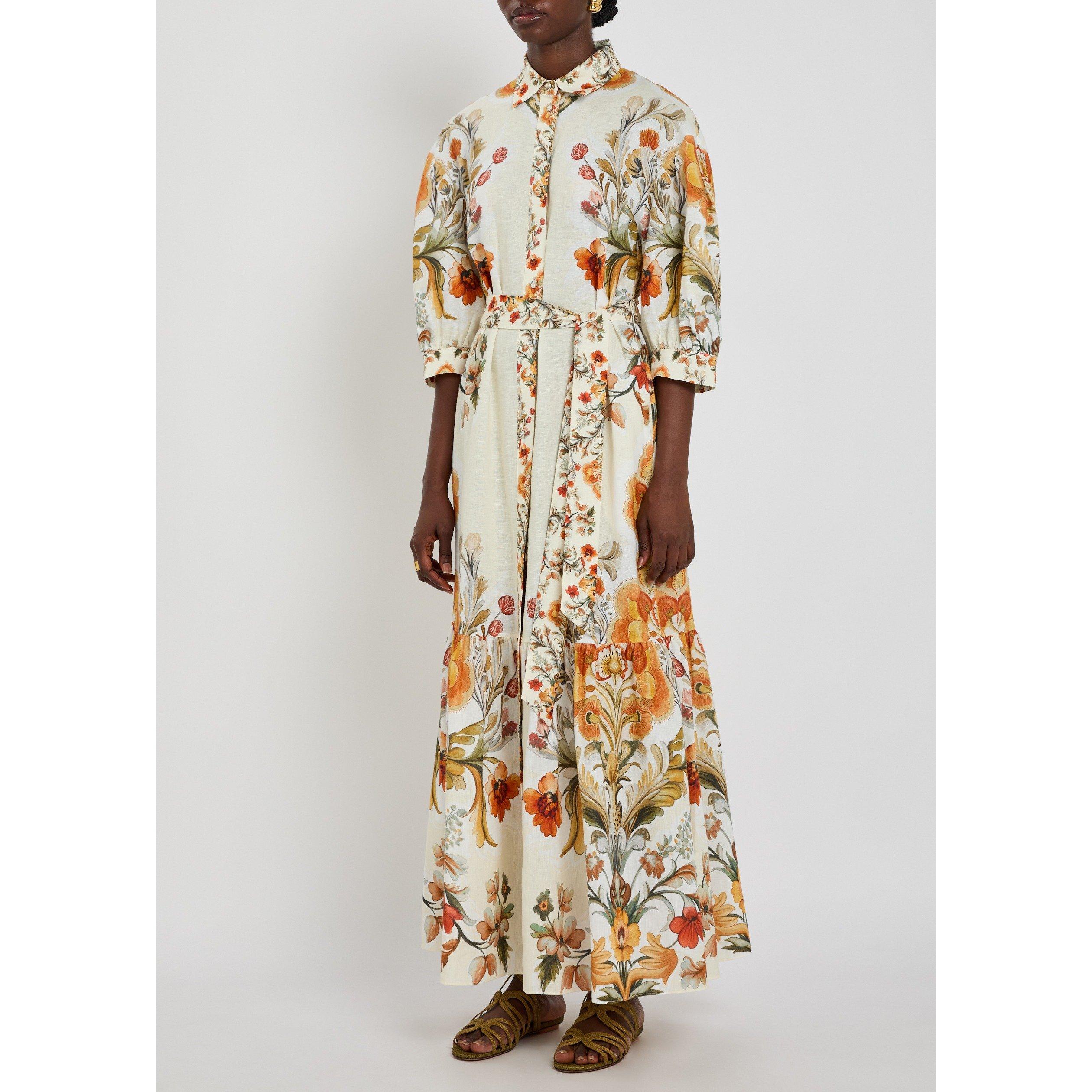 CREAM AND OTHER - Borgo de Nor - LD BIANCA LINEN MAXI DRESS - 2