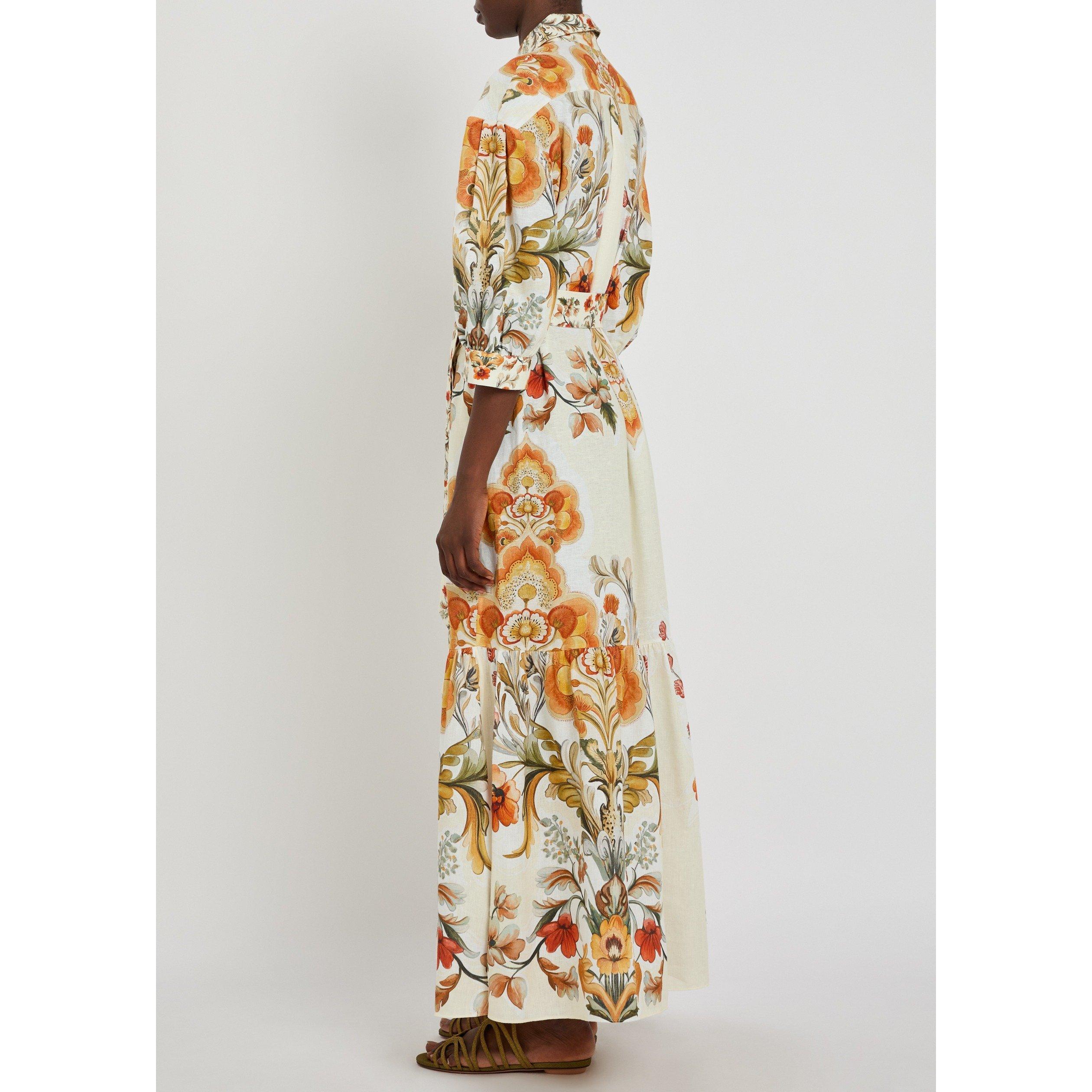CREAM AND OTHER - Borgo de Nor - LD BIANCA LINEN MAXI DRESS - 3