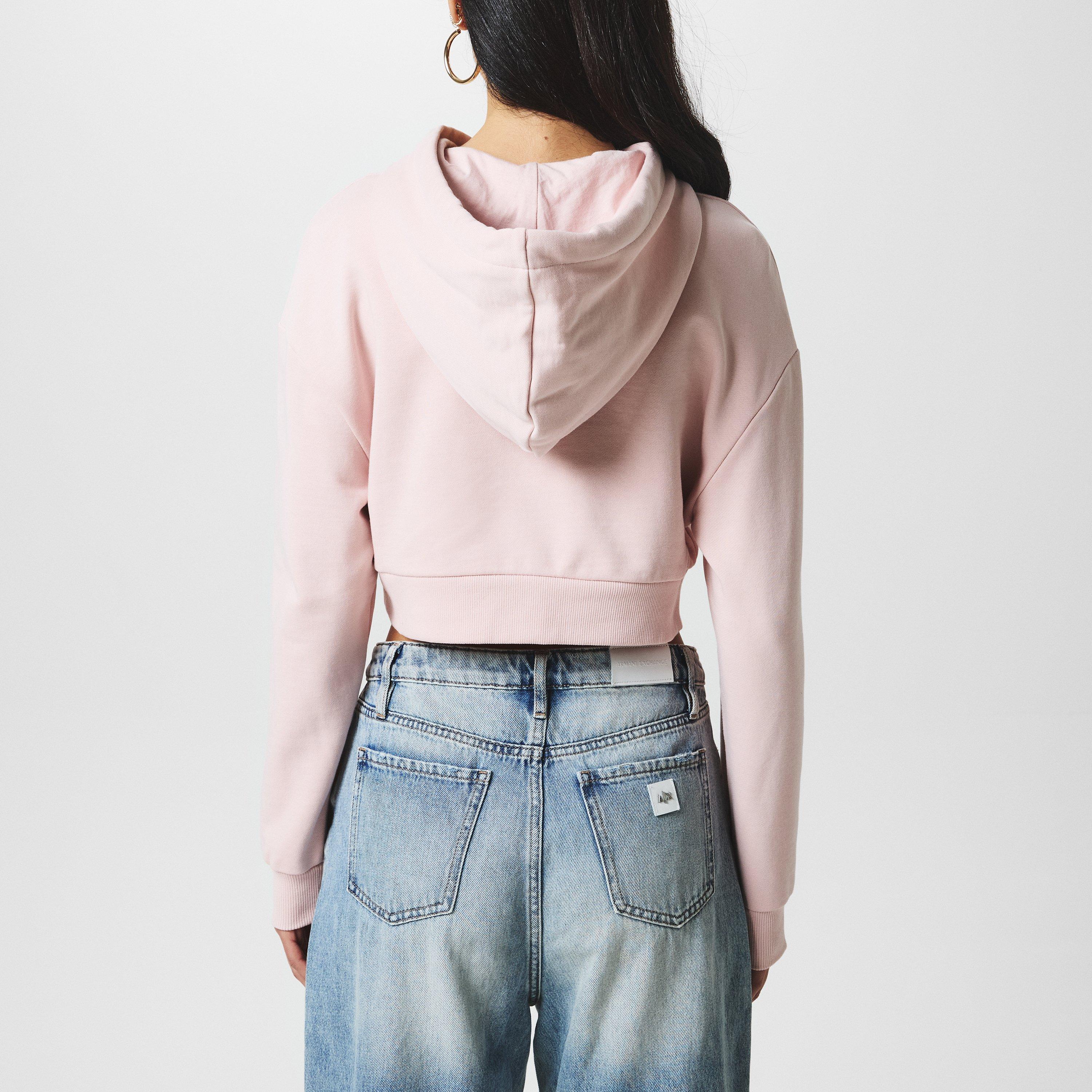 Milk Punch - Armani Exchange - Women's Cropped Hoodie - 3