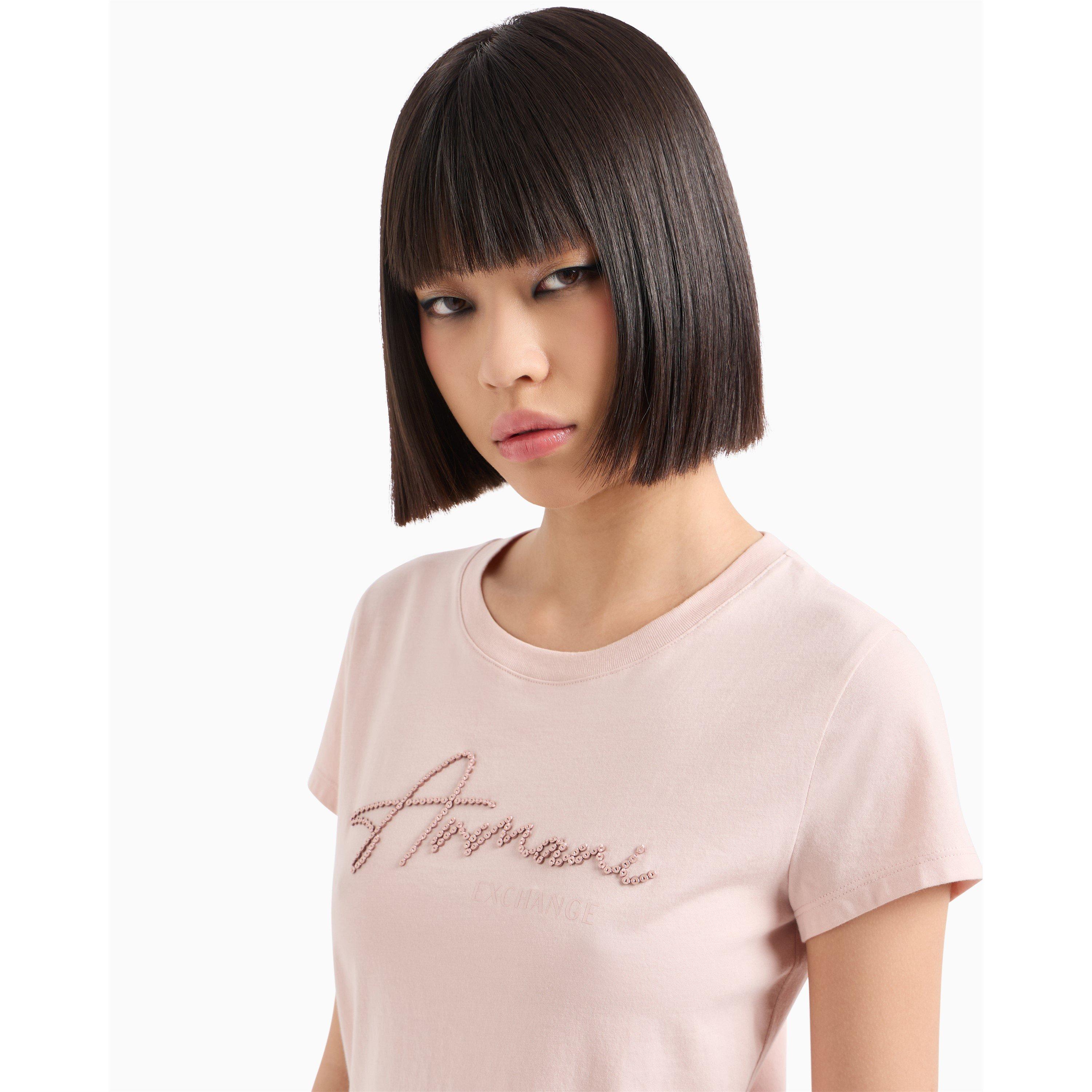 Milk Punch - Armani Exchange - Women's Regular Fit T-Shirt - 3