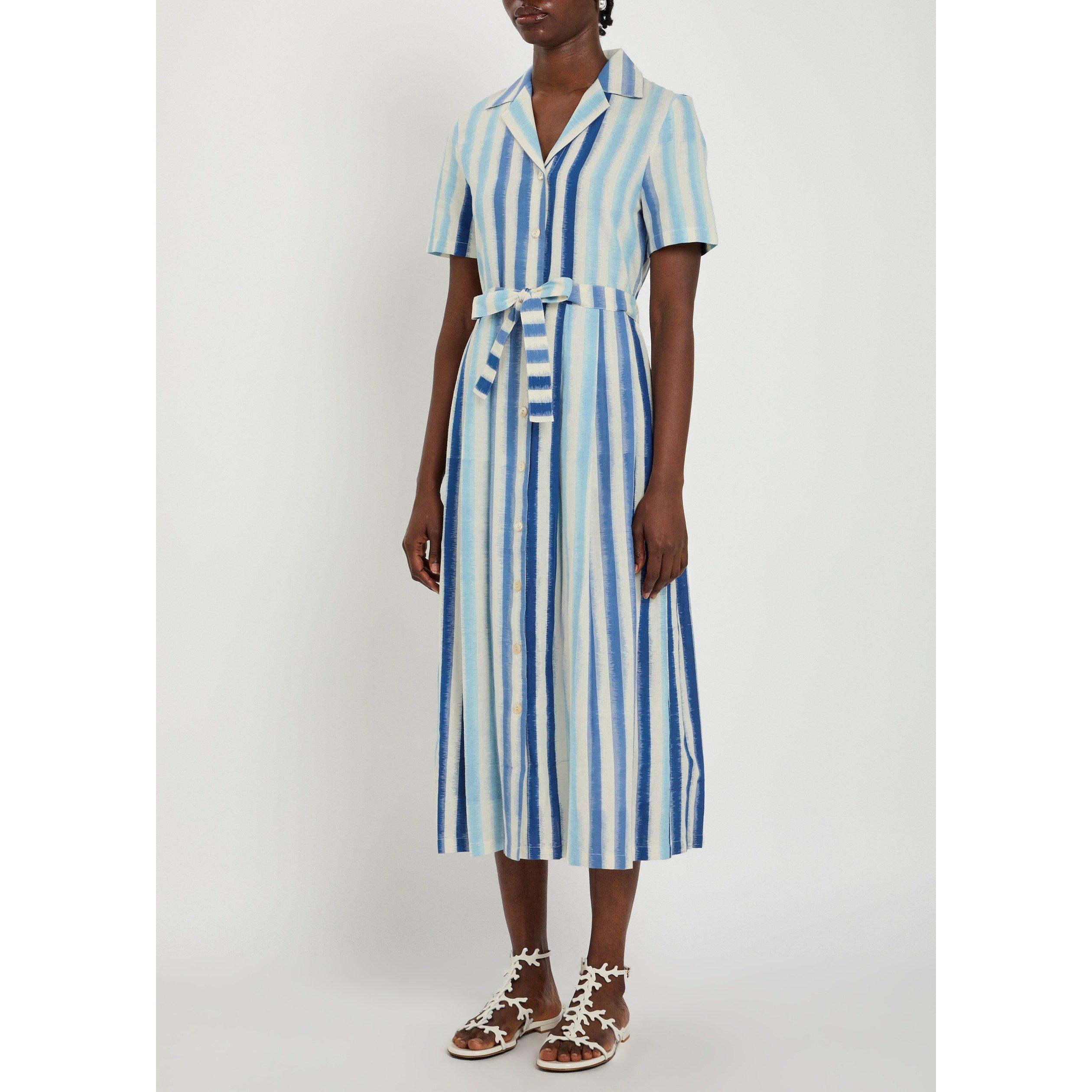 BLUE AND OTHER - Emporio Sirenuse - SD SS CLAUDIA IKAT STRIPE DRES - 2