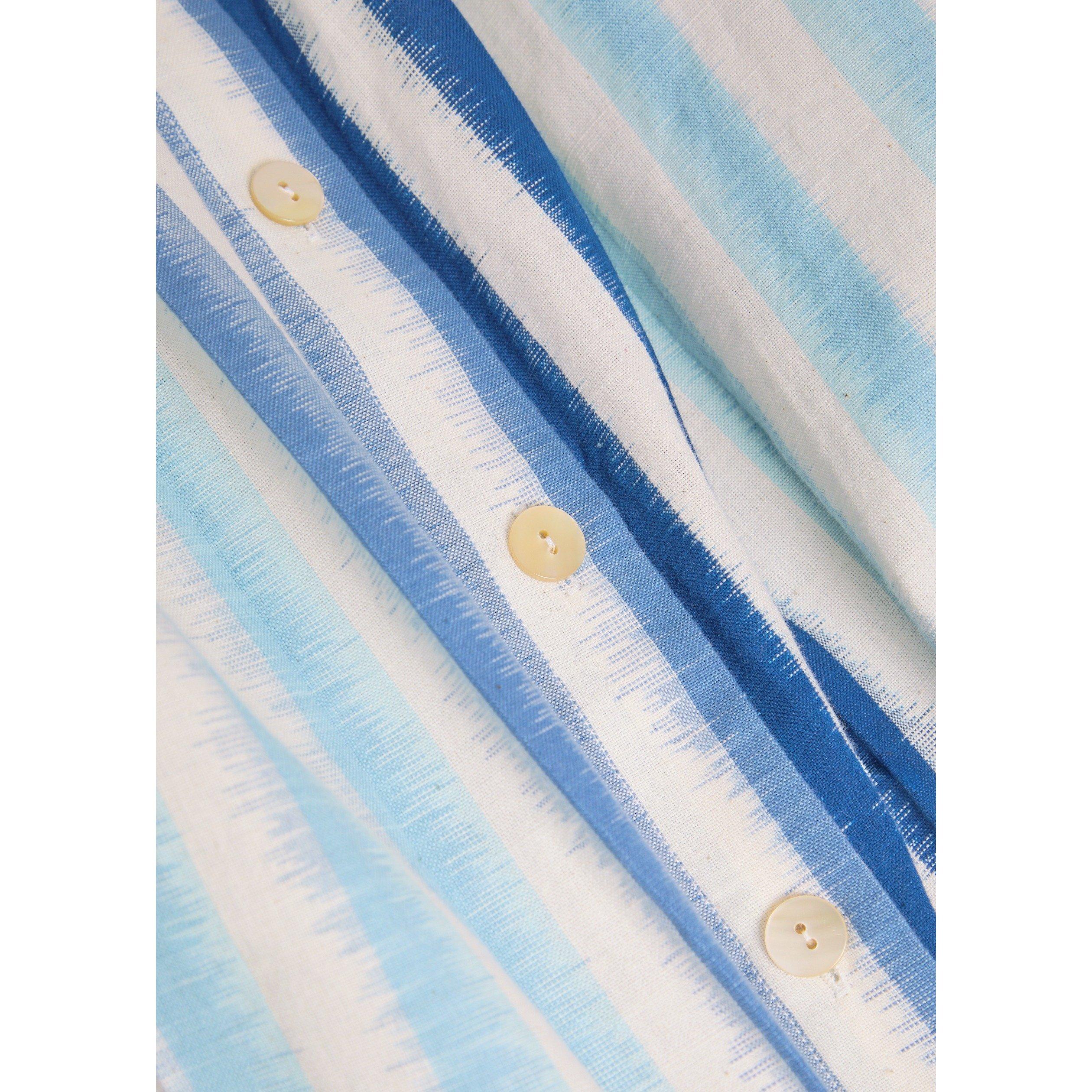 BLUE AND OTHER - Emporio Sirenuse - SD SS CLAUDIA IKAT STRIPE DRES - 4