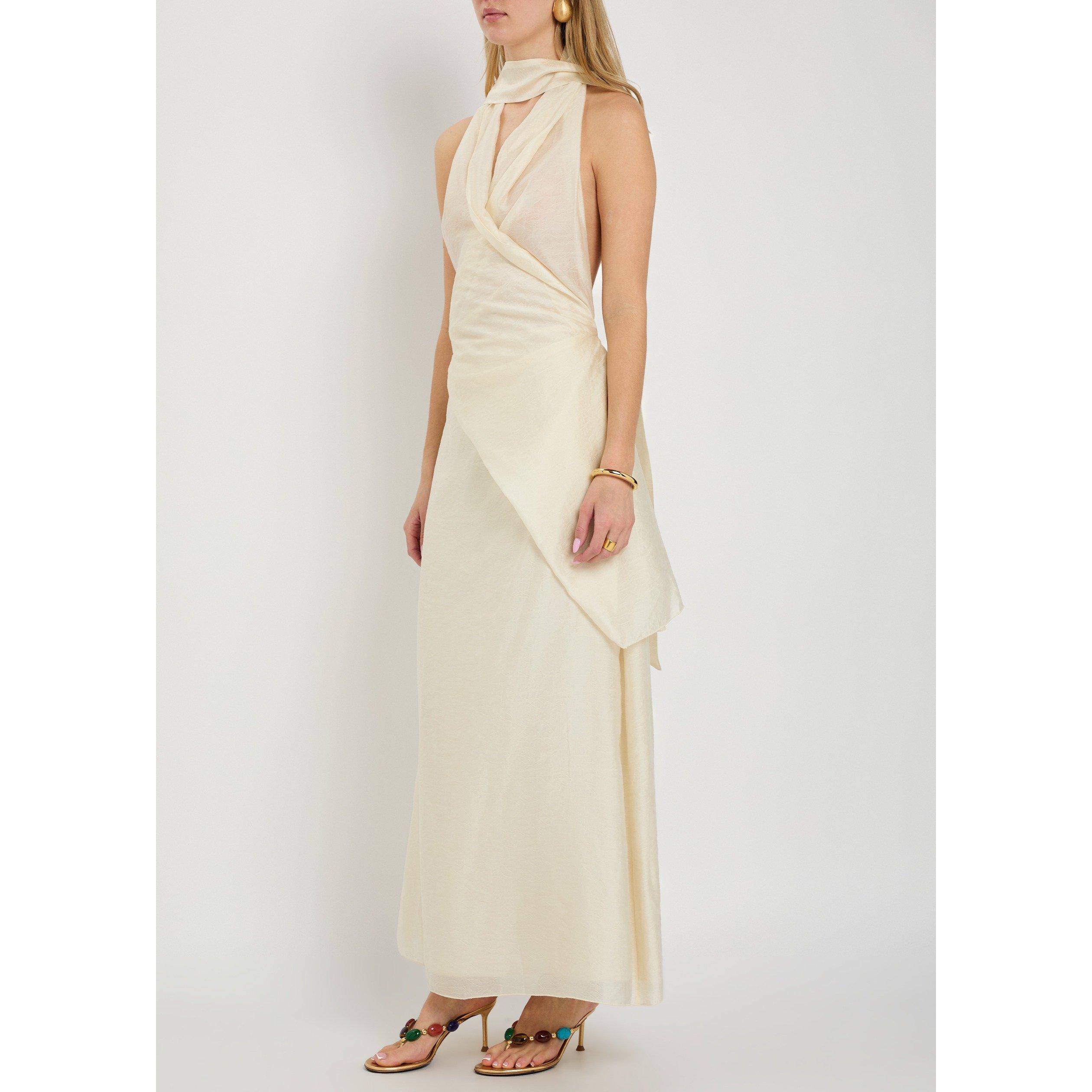 IVORY - Solaqua - LD ANTONELLA HLTRNK ASYM DRESS - 2