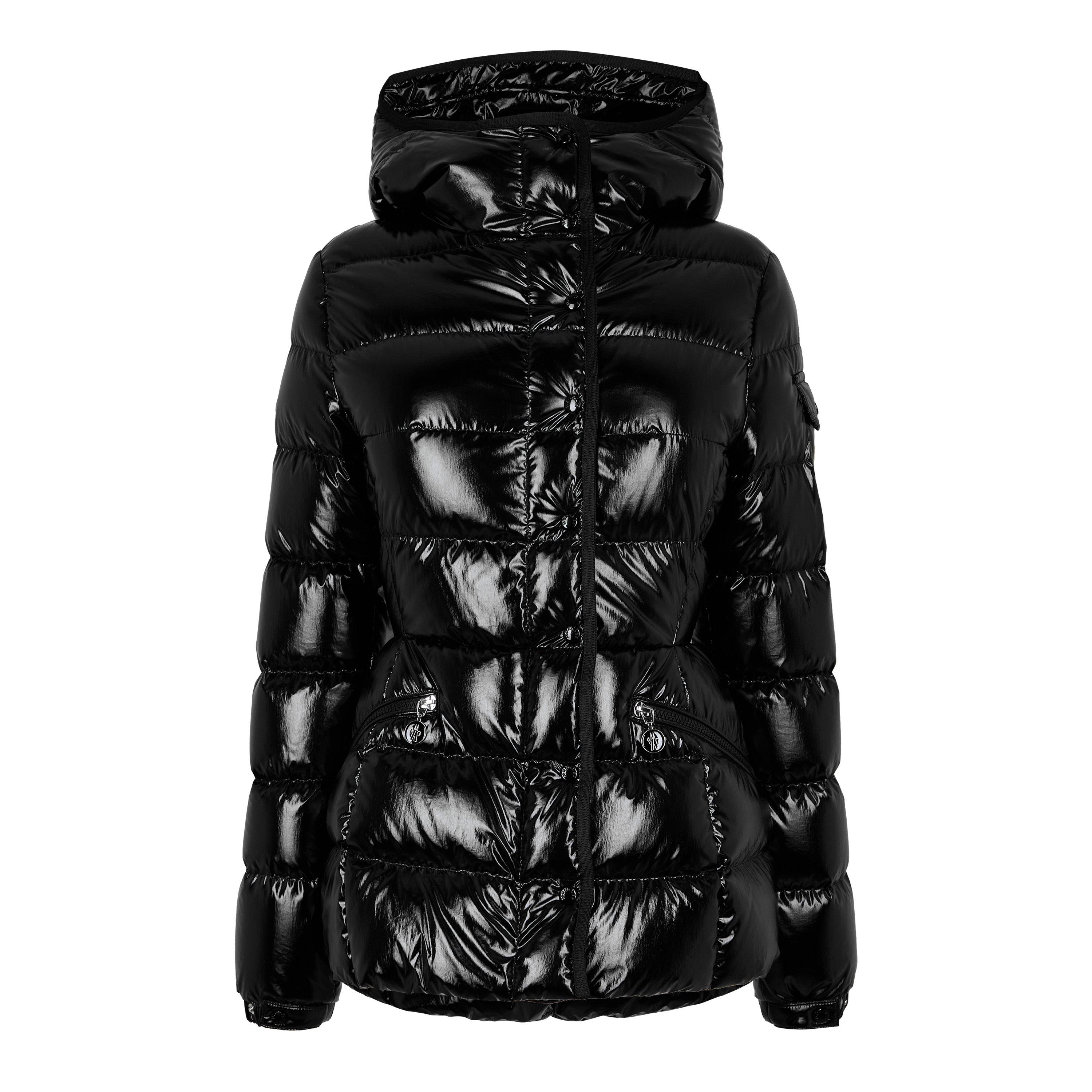 Black 999 - Moncler - Women's Barante Hooded Long Sleeve Short Puffer Jacket - 5