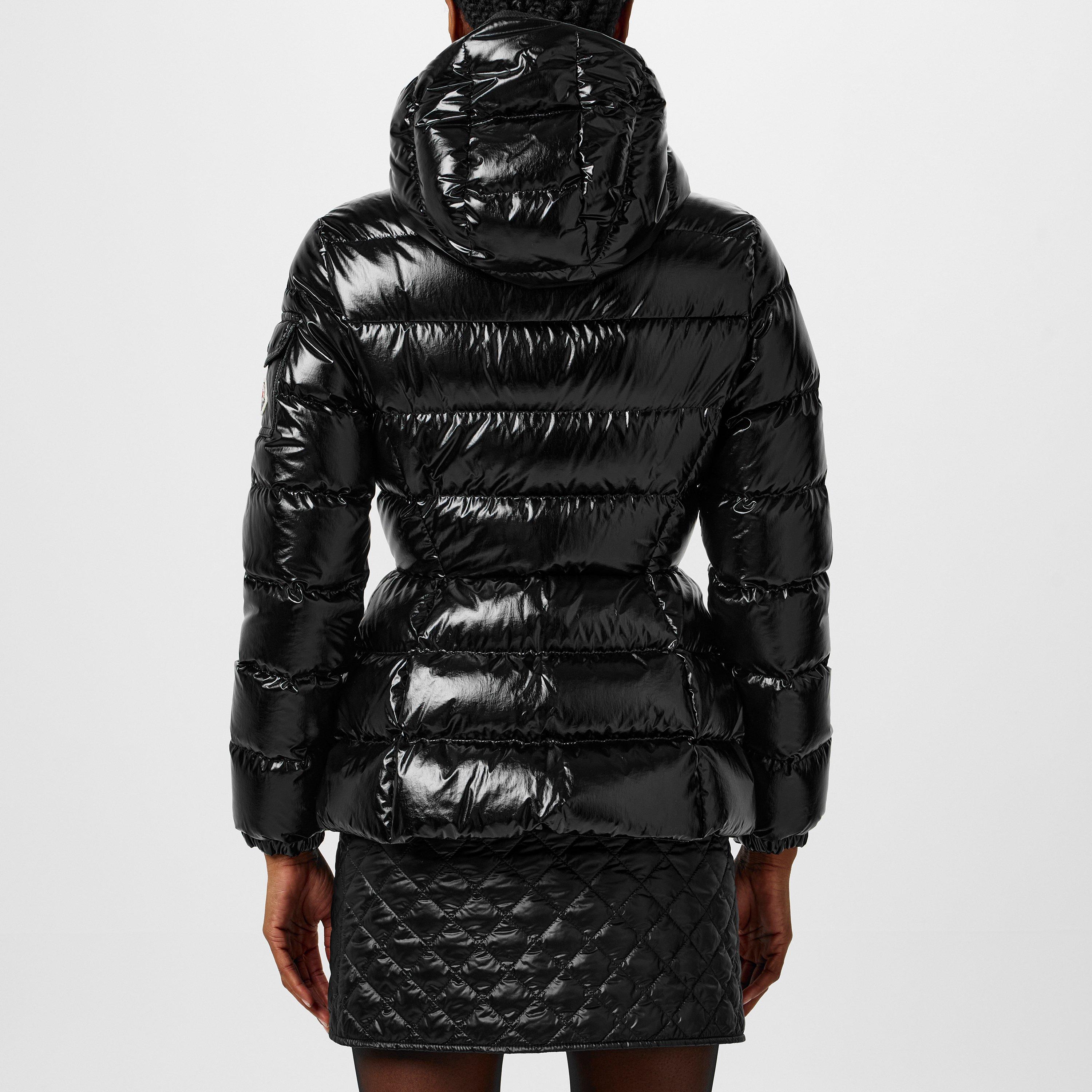 Black 999 - Moncler - Women's Barante Hooded Long Sleeve Short Puffer Jacket - 3