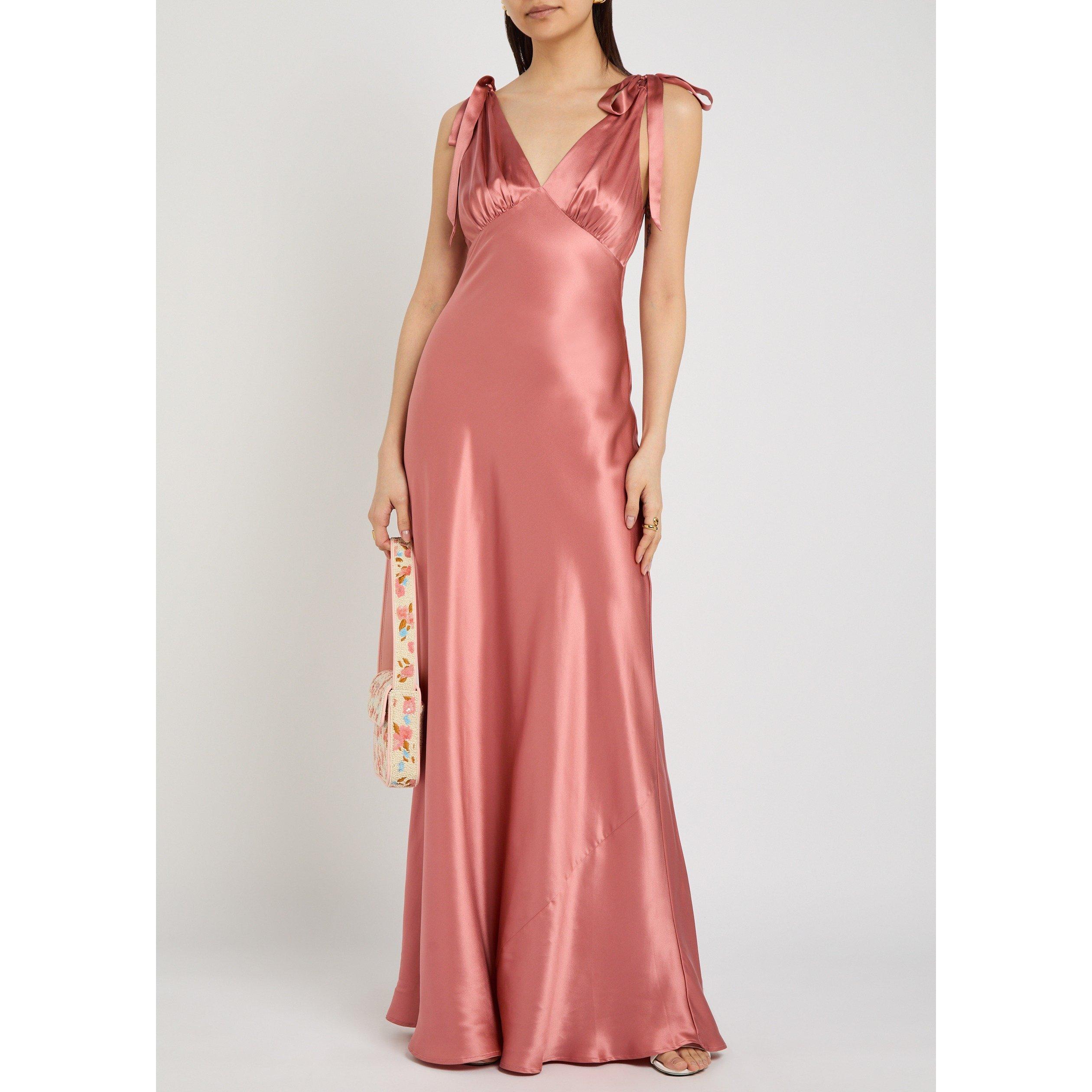 PINK - Reformation - LD Pernille Silk Dress - 5