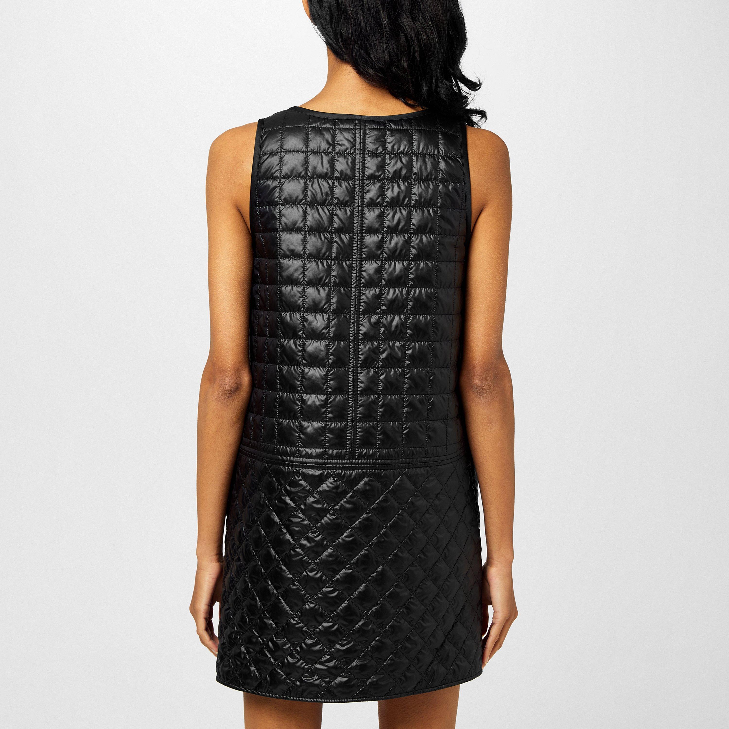 Black 999 - Moncler - Women's Quilted Mini Dress - 3