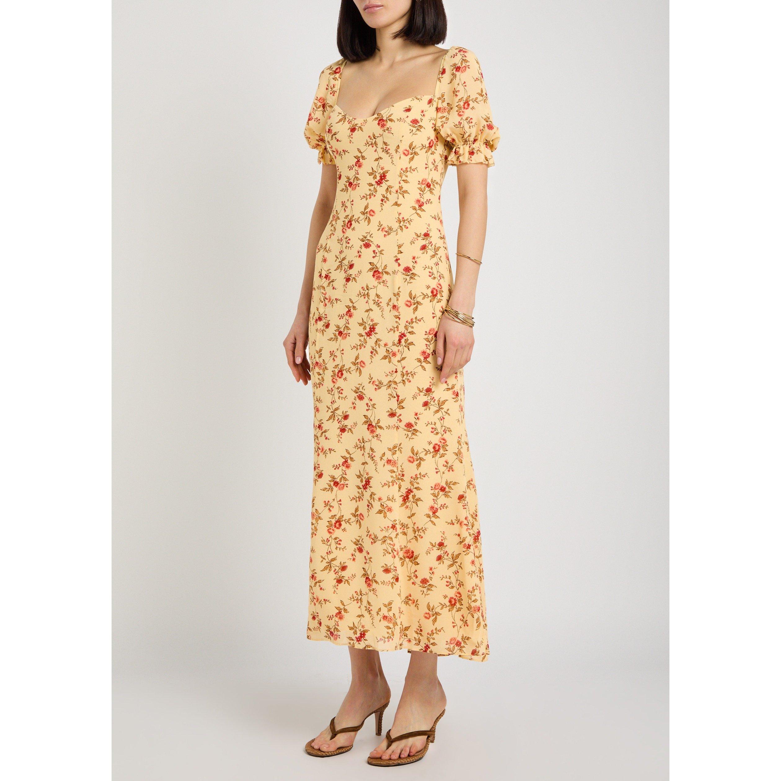 YELLOW AND OTHE - Reformation - Women's Gloria Floral Viscose Maxi Dress - 2