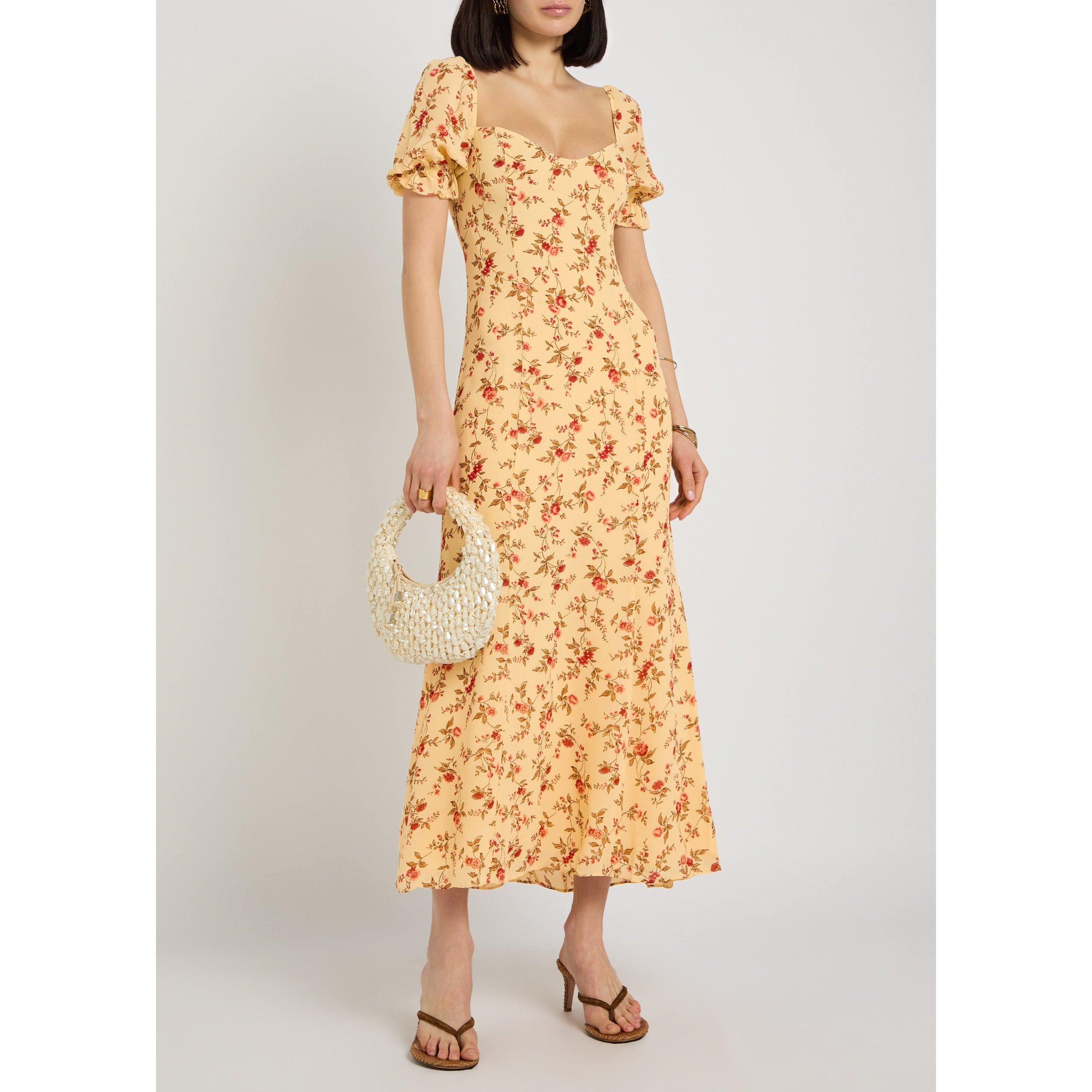 YELLOW AND OTHE - Reformation - Women's Gloria Floral Viscose Maxi Dress - 5