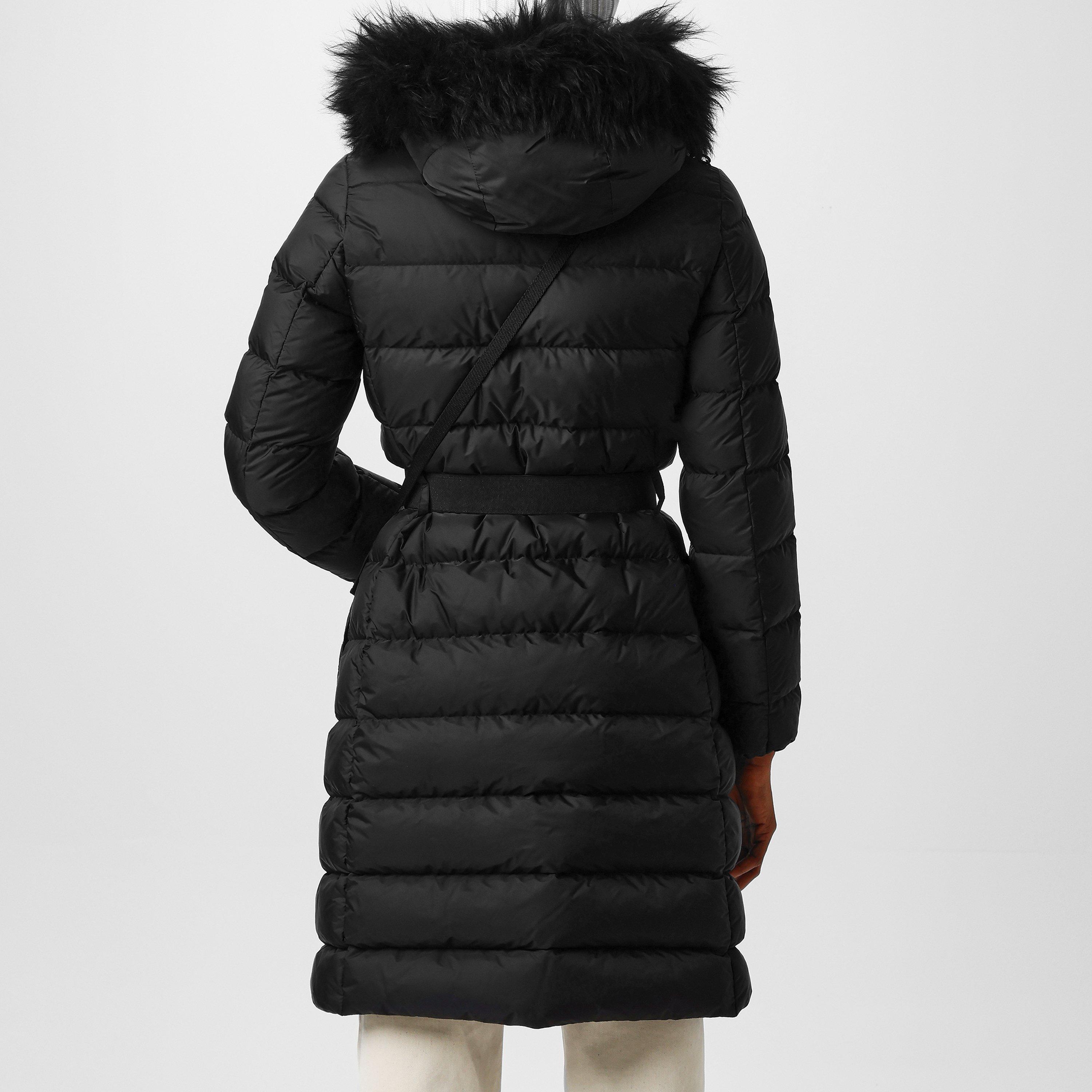 Black 999 - Moncler - Women's  Khloe Hooded Goose Down Mid-Length Parka - 3