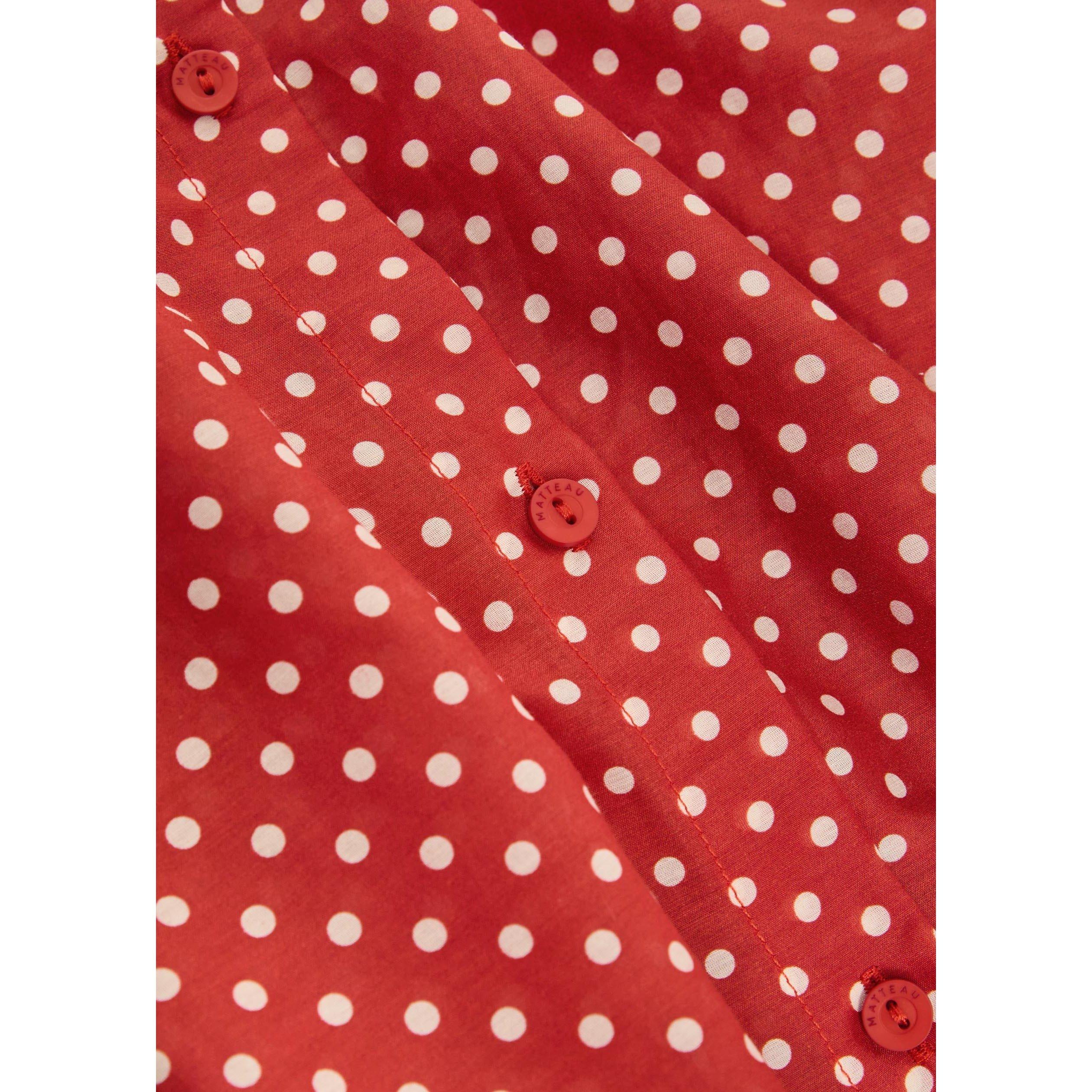RED AND OTHER - Matteau - S CLASSIC POLKA DOT SHIRT - 4