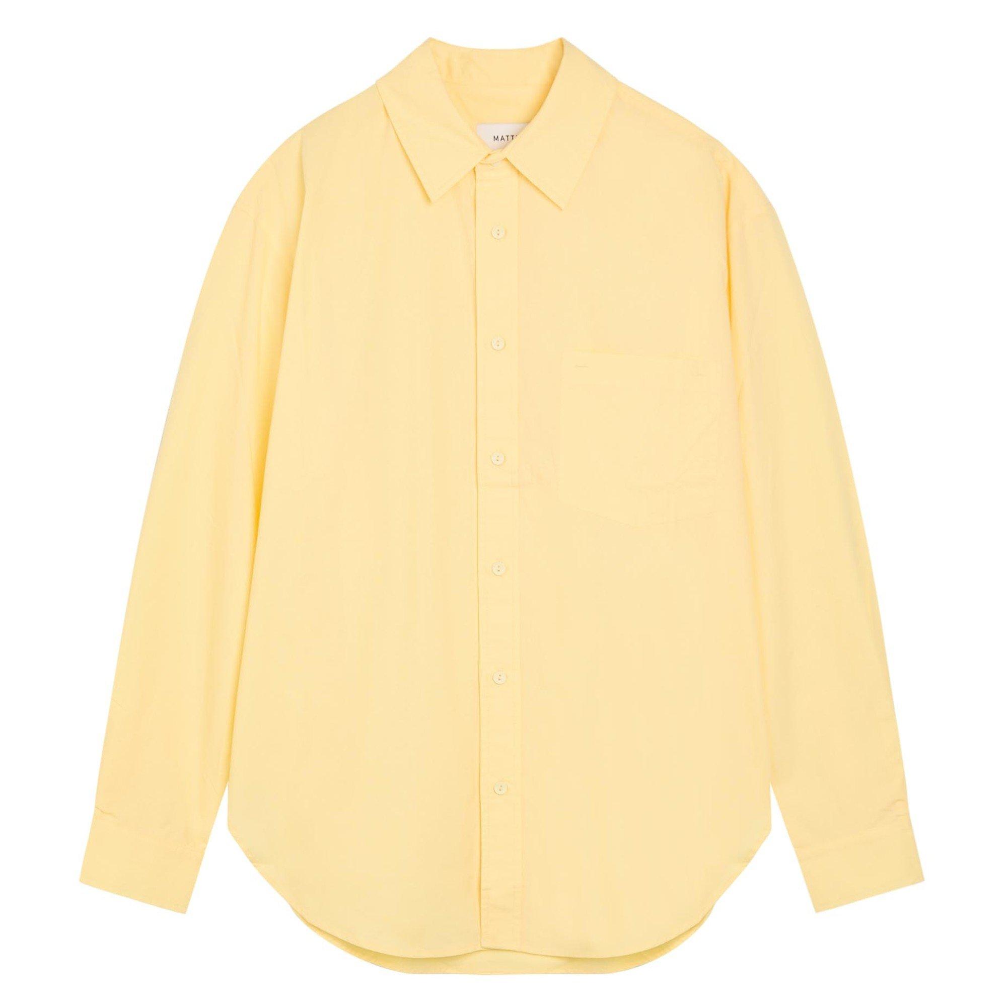 YELLOW - Matteau - S RELAXED COTTON SHIRT