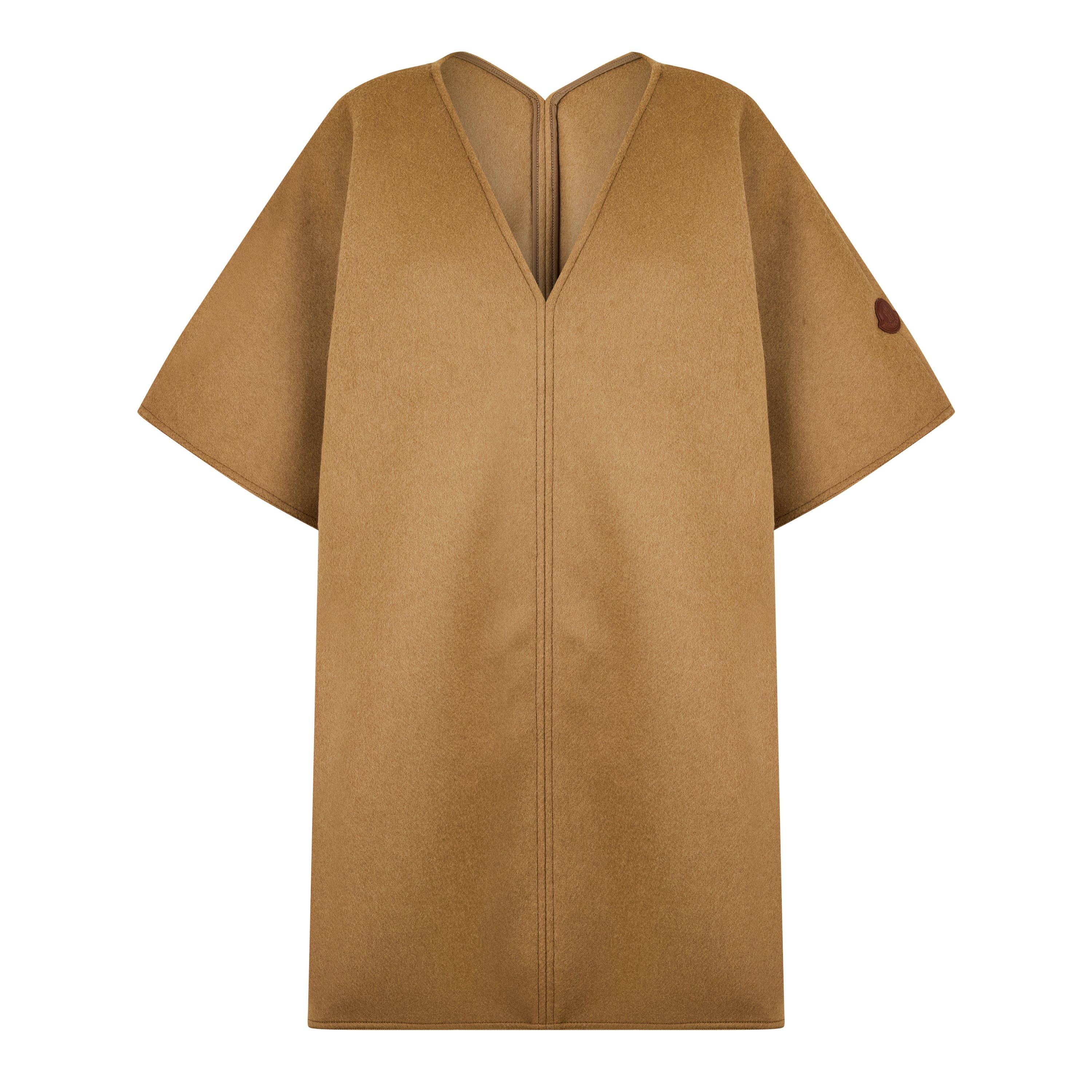 Beige 237 - Moncler - Women's Classic Wool Mid-Length Cape - 1