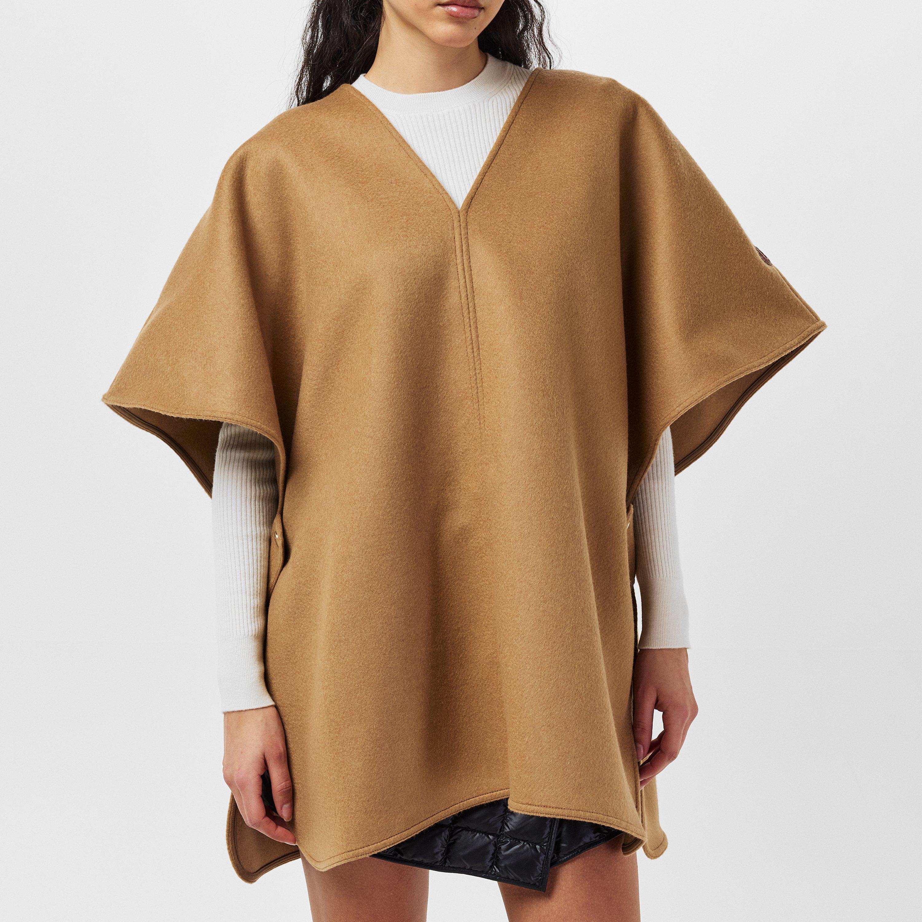 Beige 237 - Moncler - Women's Classic Wool Mid-Length Cape - 3