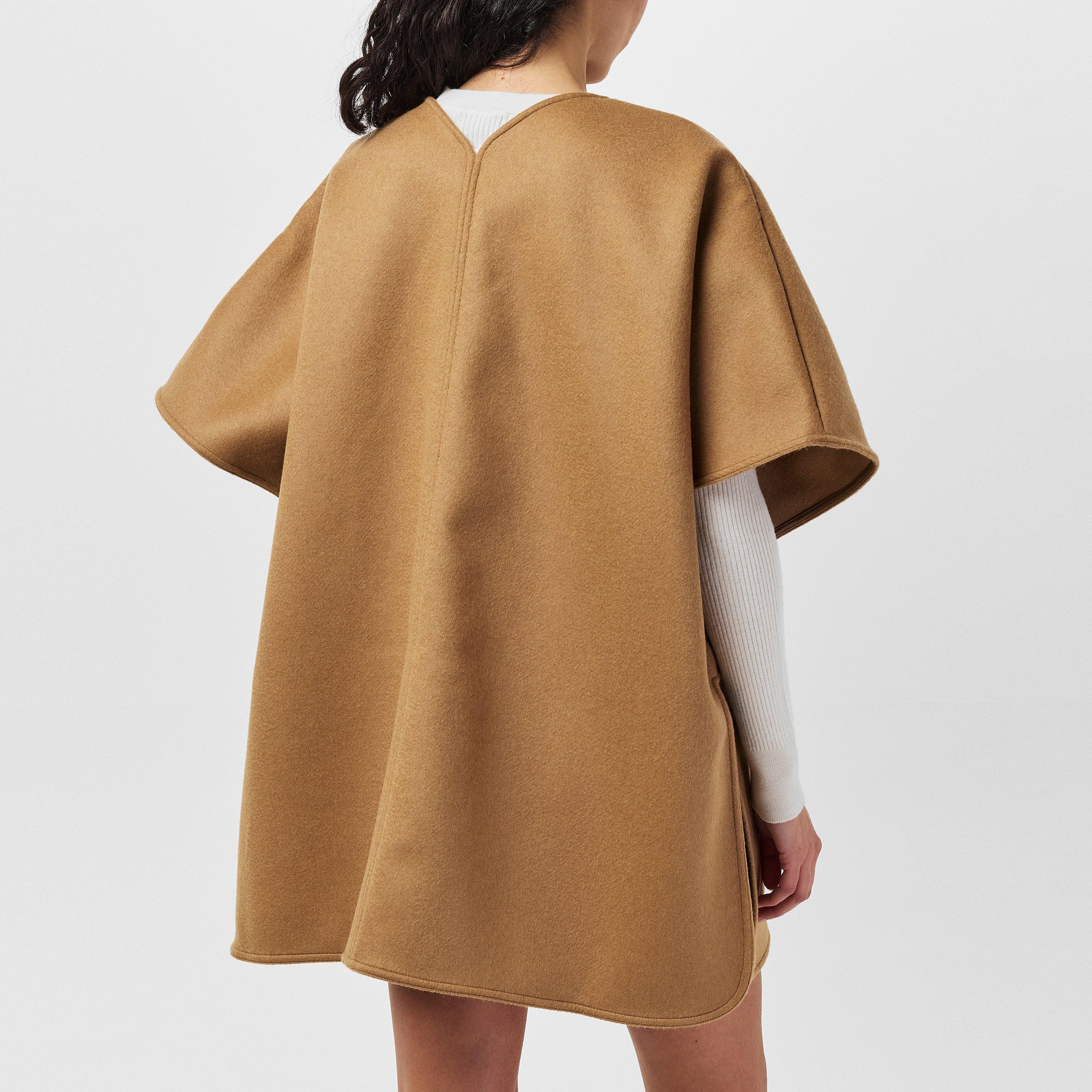 Beige 237 - Moncler - Women's Classic Wool Mid-Length Cape - 4