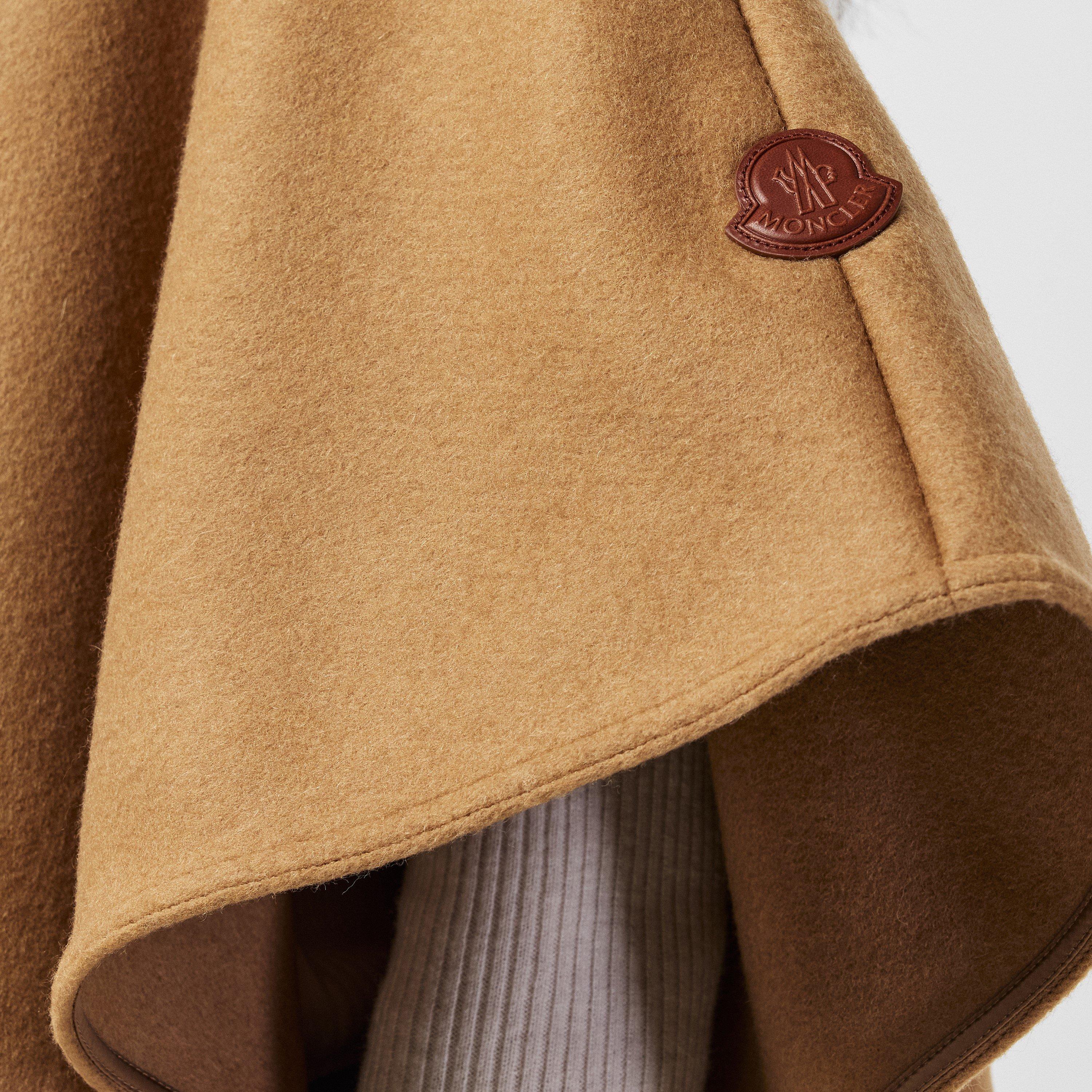 Beige 237 - Moncler - Women's Classic Wool Mid-Length Cape - 5