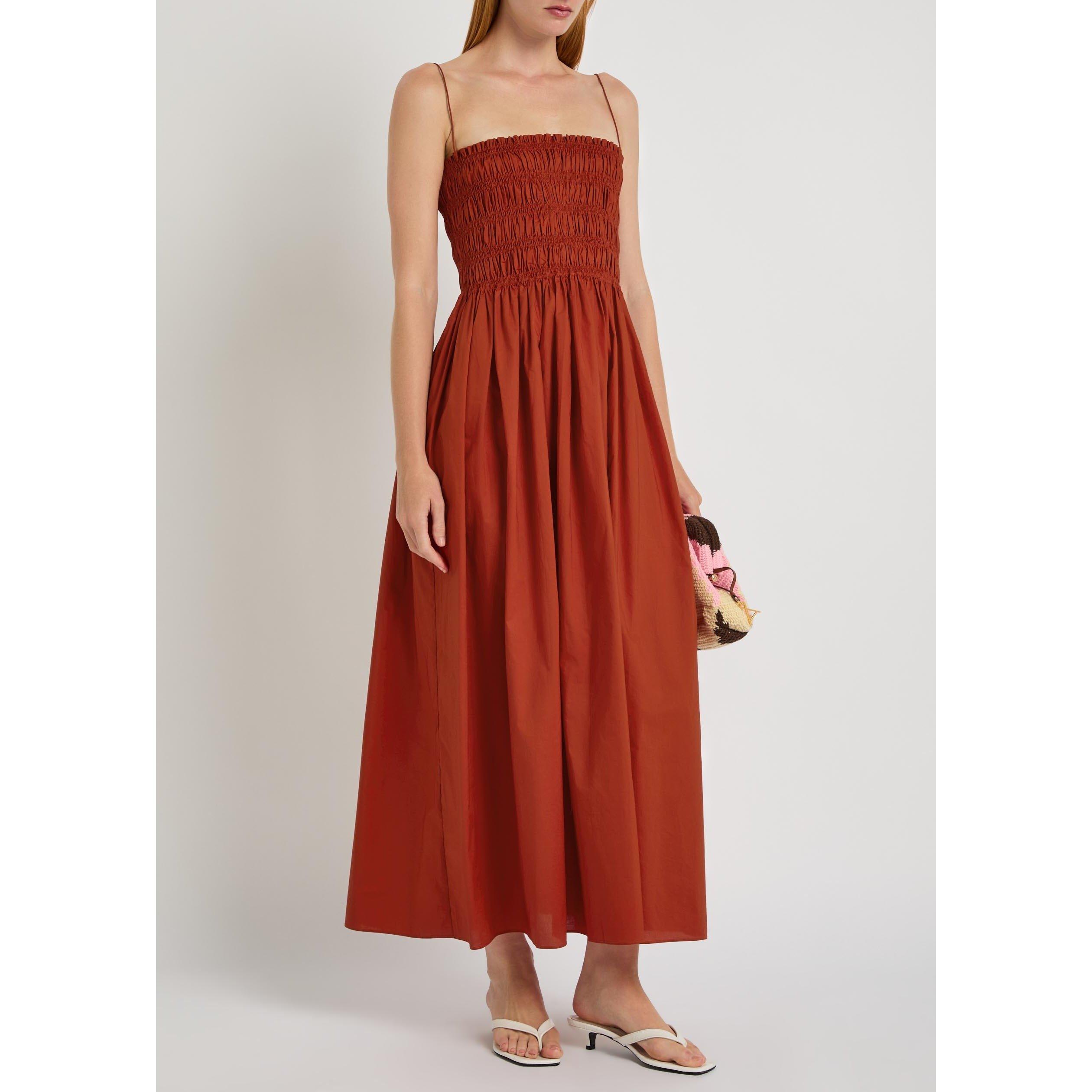 RED - Matteau - LD SHIRRED BODICE DRESS - 5