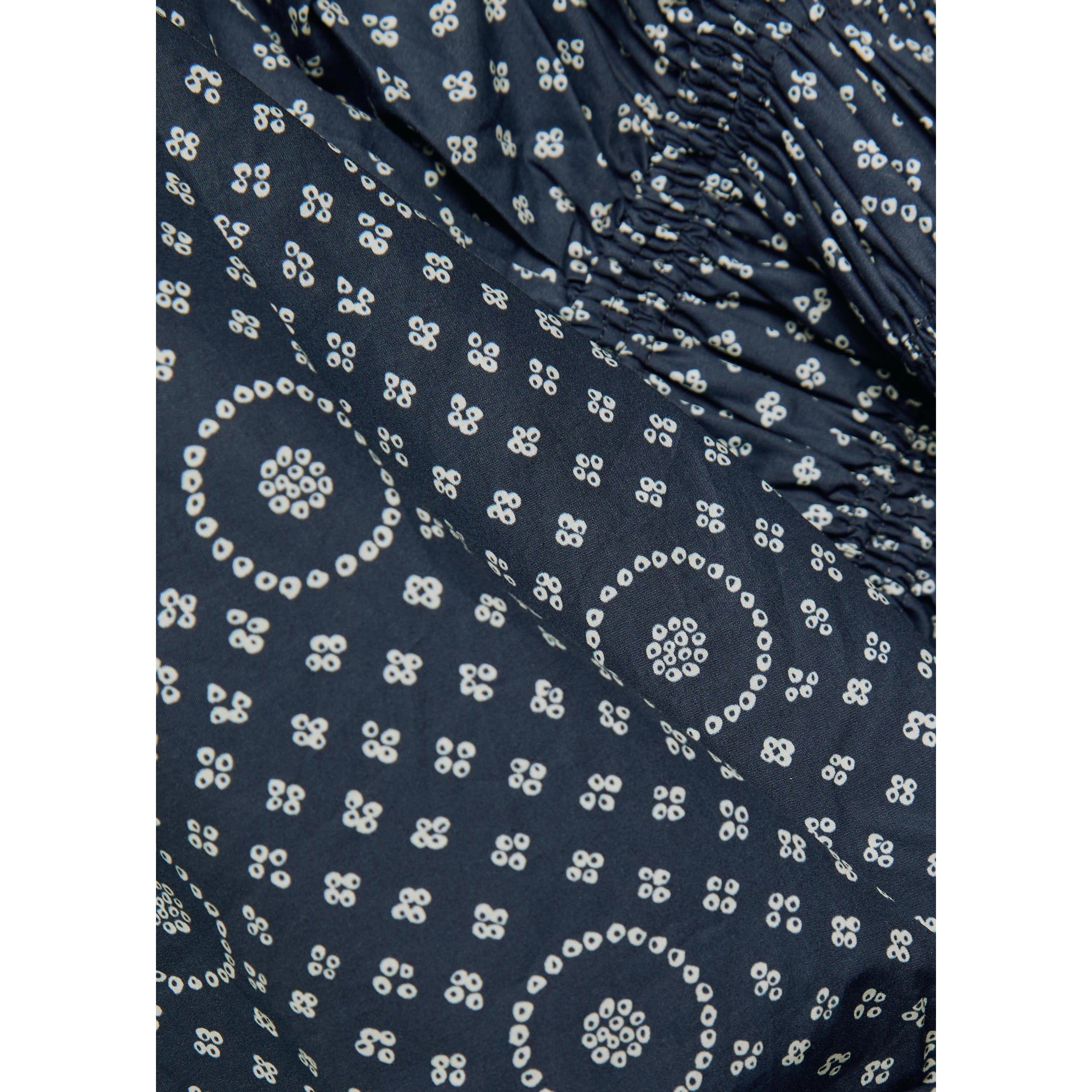 BLUE AND OTHER - Matteau - LD SHIRRED PLUNGE BUTTON DRESS - 4