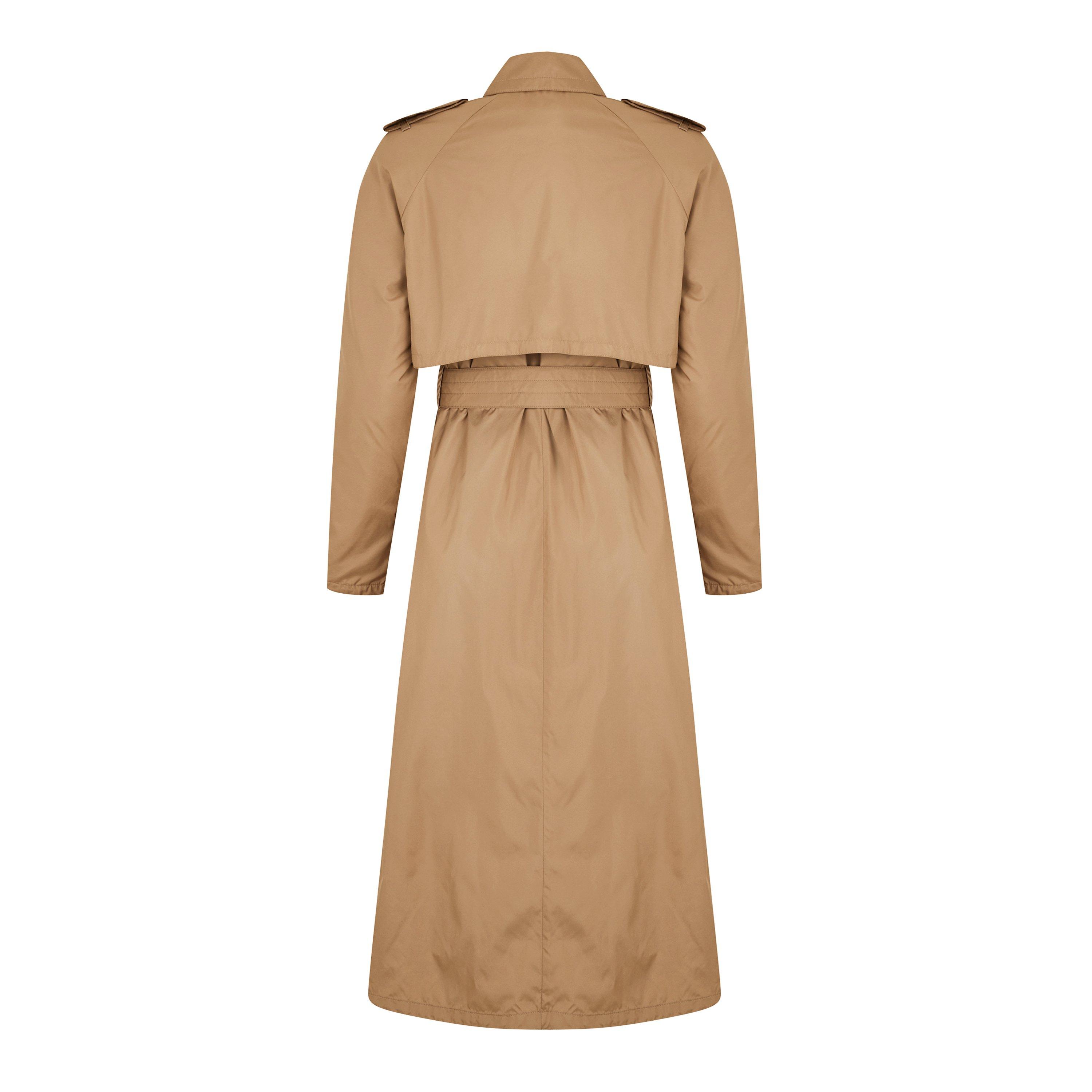 【関税＆送料込み】Moncler Barbetane Technical Trench Coat Moncler Barbentane Trench in Pink Taupe | FWRD