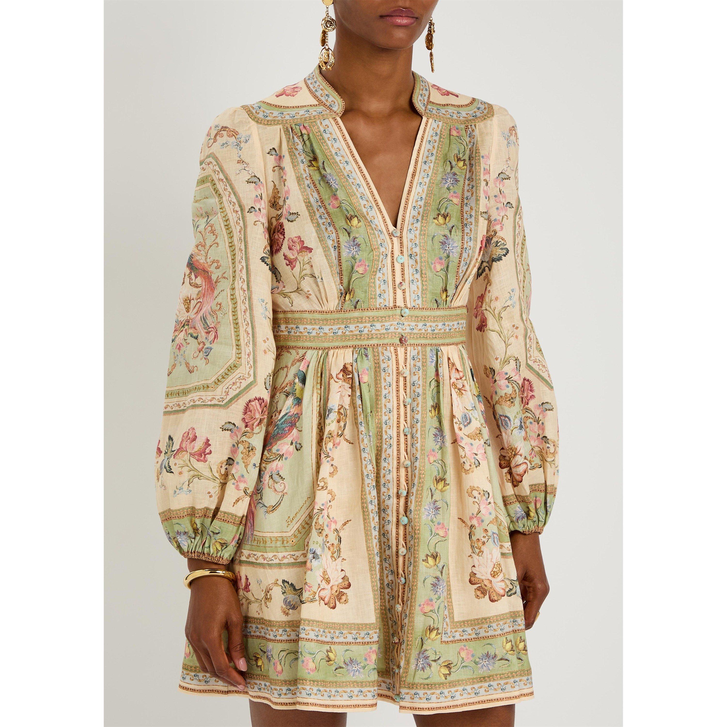 SAGE - Zimmermann - Roselight Plunge Mini Dress - 2