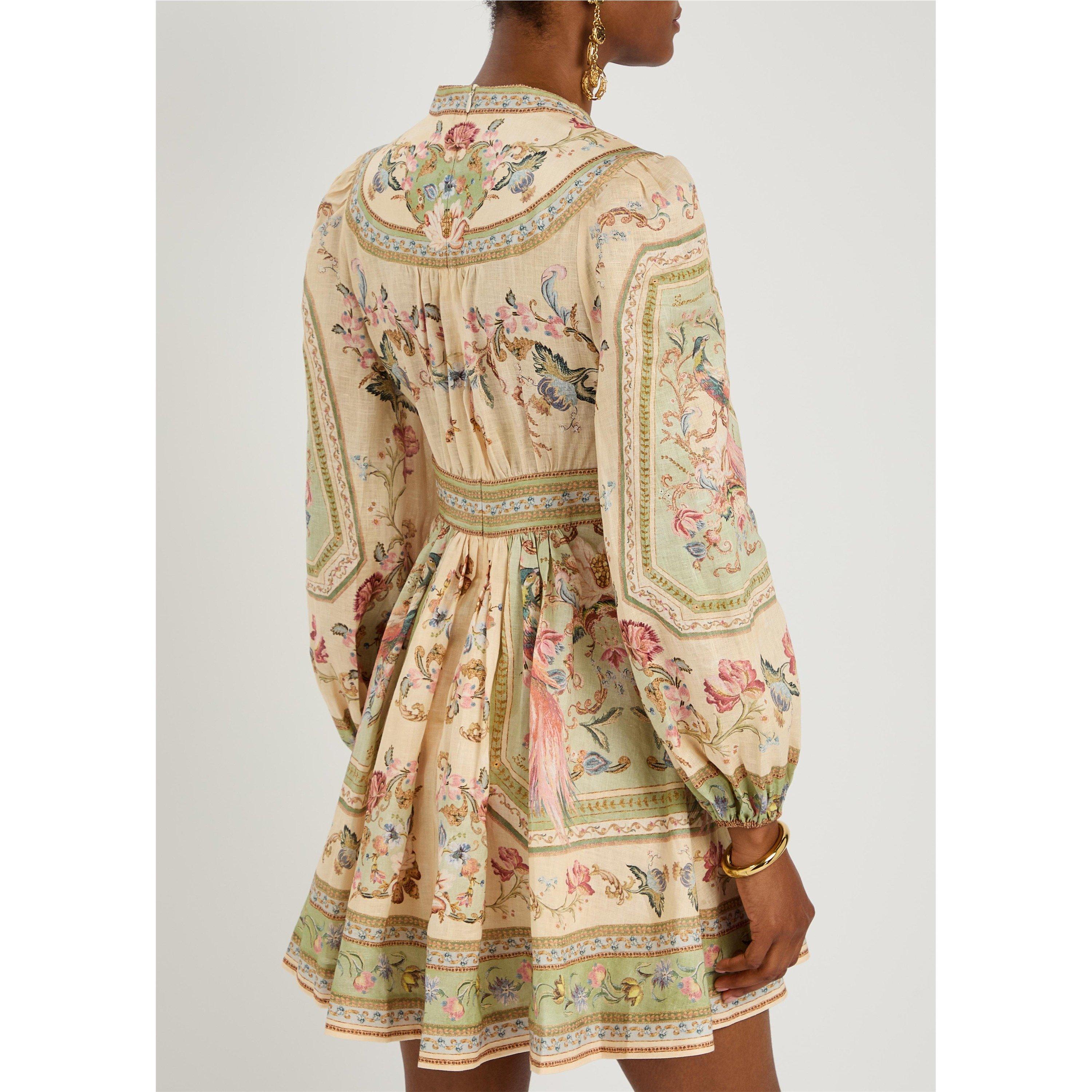 SAGE - Zimmermann - Roselight Plunge Mini Dress - 3