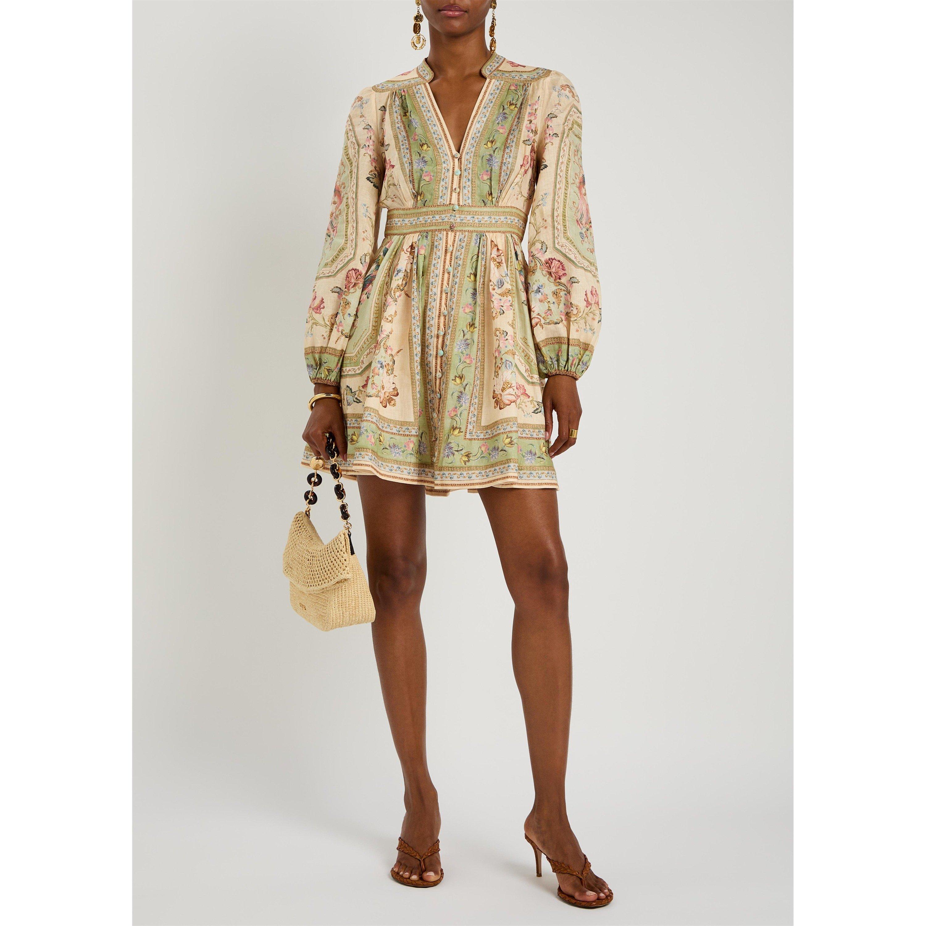SAGE - Zimmermann - Roselight Plunge Mini Dress - 5
