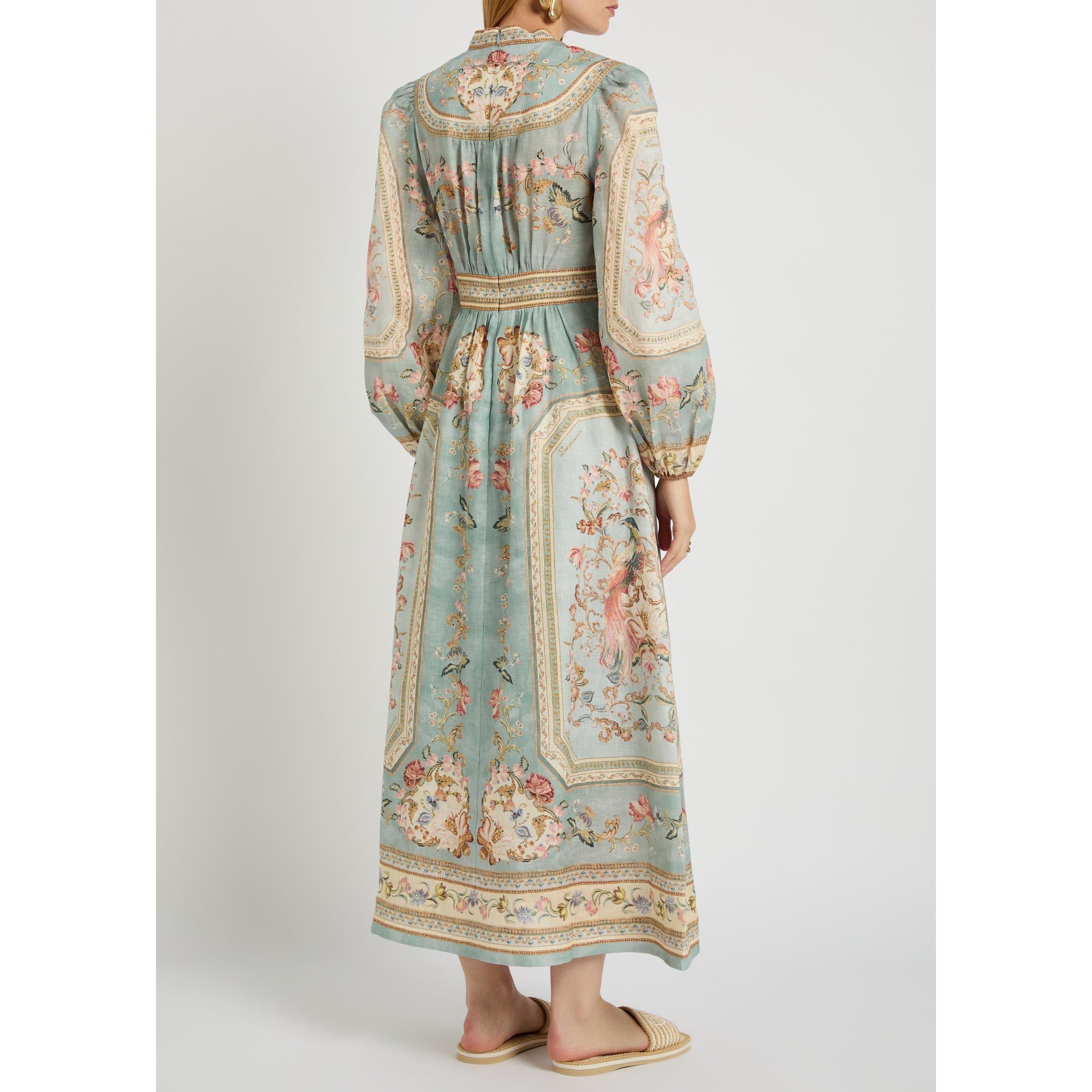 BLUE AND OTHER - Zimmermann - Roselight Plunge Midi Dress - 3