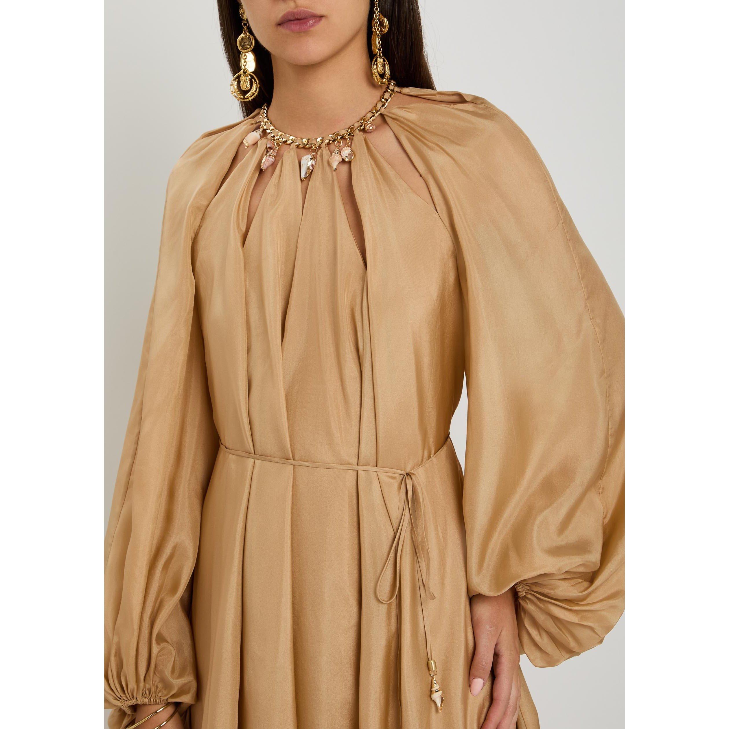 BEIGE - Zimmermann - Women's Mahon Silk Maxi Dress - 4