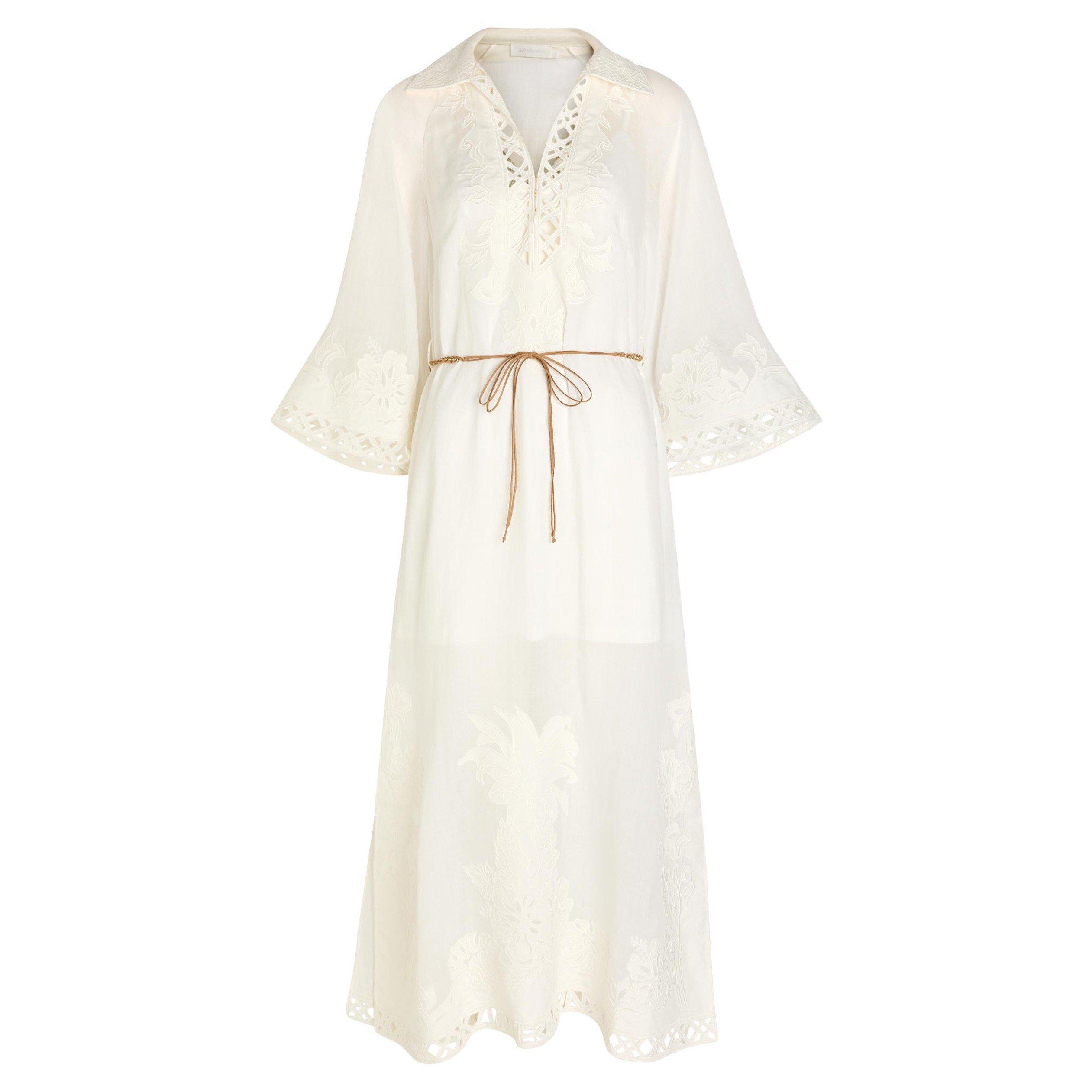 IVORY - Zimmermann - Indra Embroidered Maxi Dress