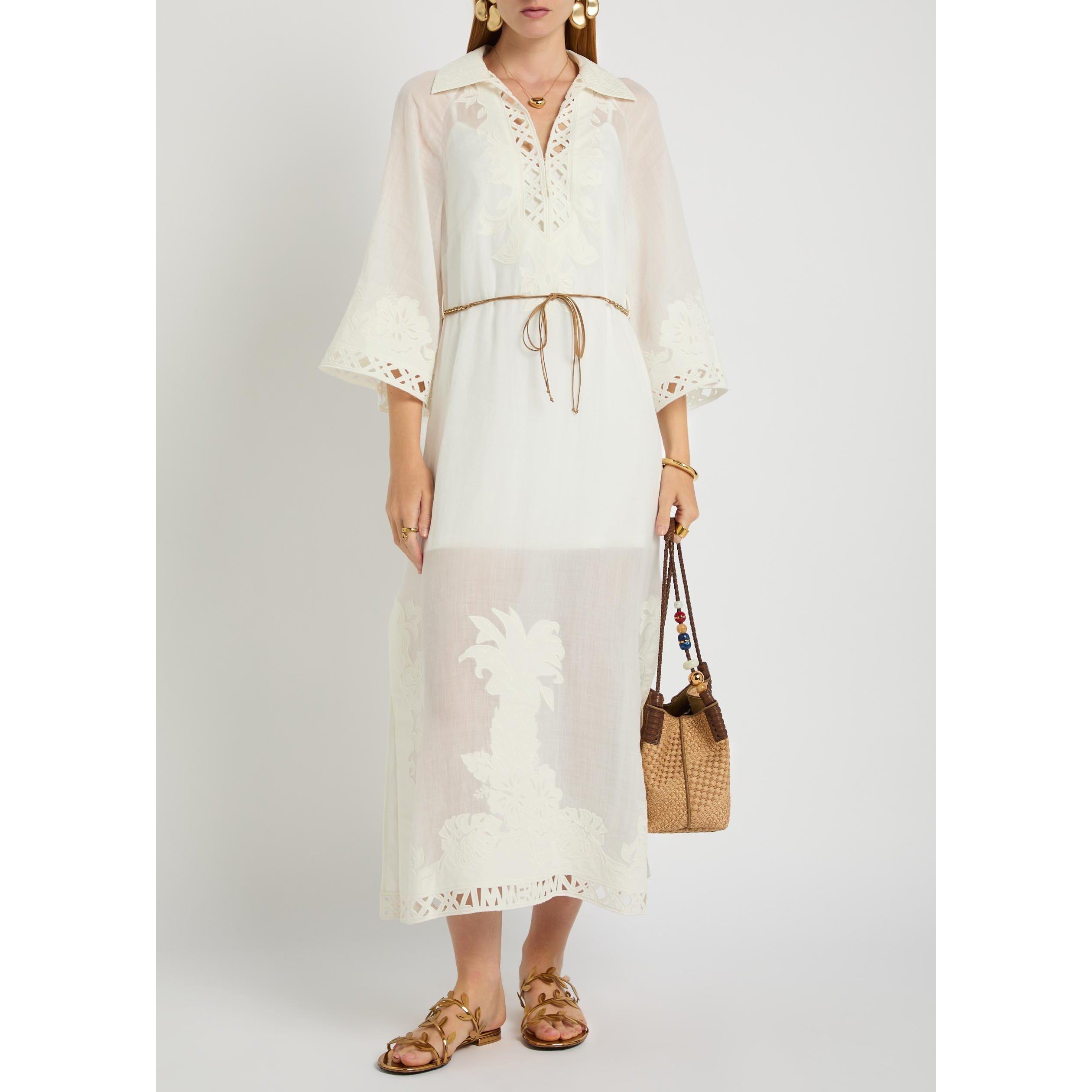 IVORY - Zimmermann - Indra Embroidered Maxi Dress - 5