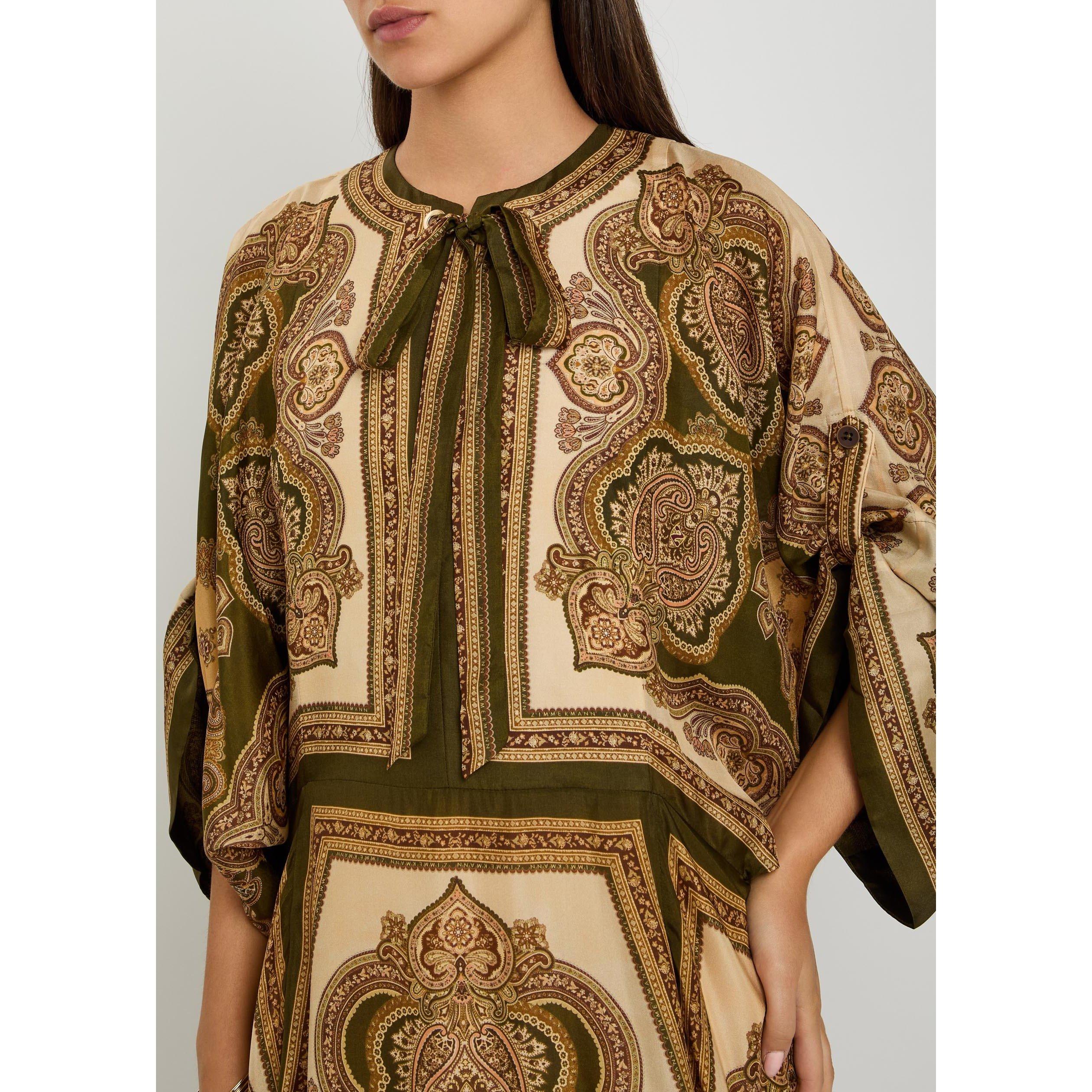 MULTICOLOURED - Zimmermann - Women's Mahon Tunic Silk Midi Boho Dress - 4