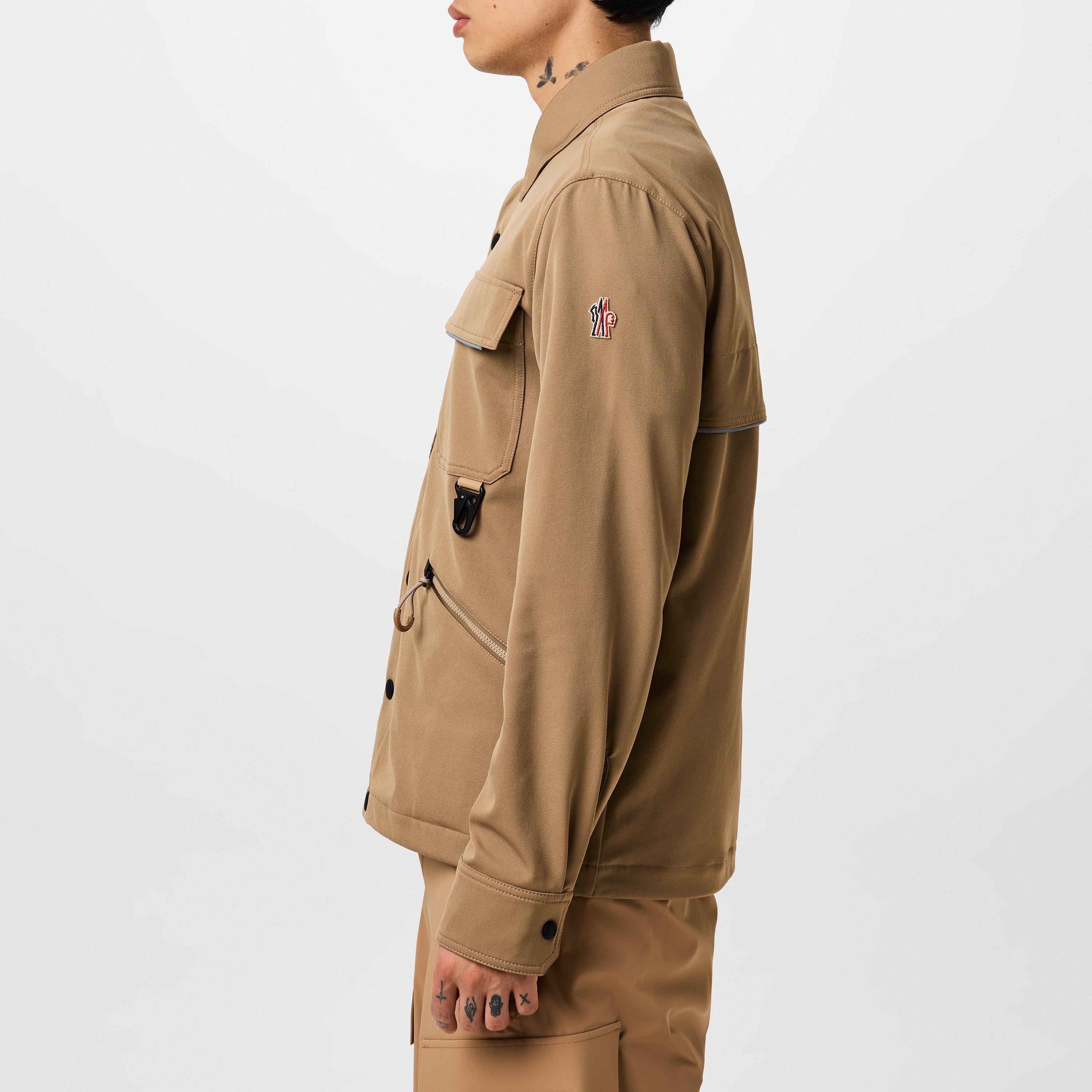 Beige 24A - Moncler Grenoble - Men's Vadret Outdoors Waterproof Windproof Long Sleeve Overshirt - 2