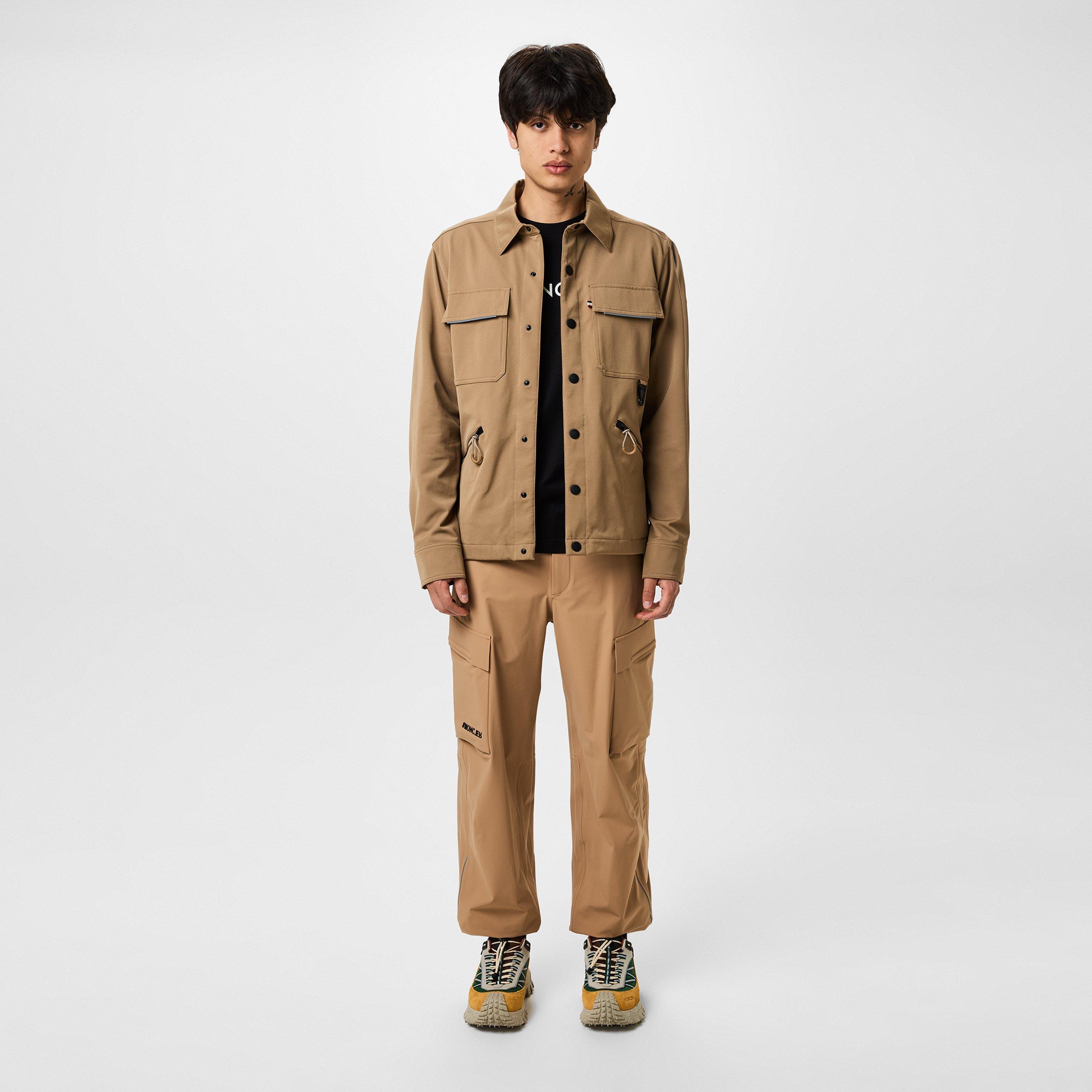 Beige 24A - Moncler Grenoble - Men's Vadret Outdoors Waterproof Windproof Long Sleeve Overshirt - 4