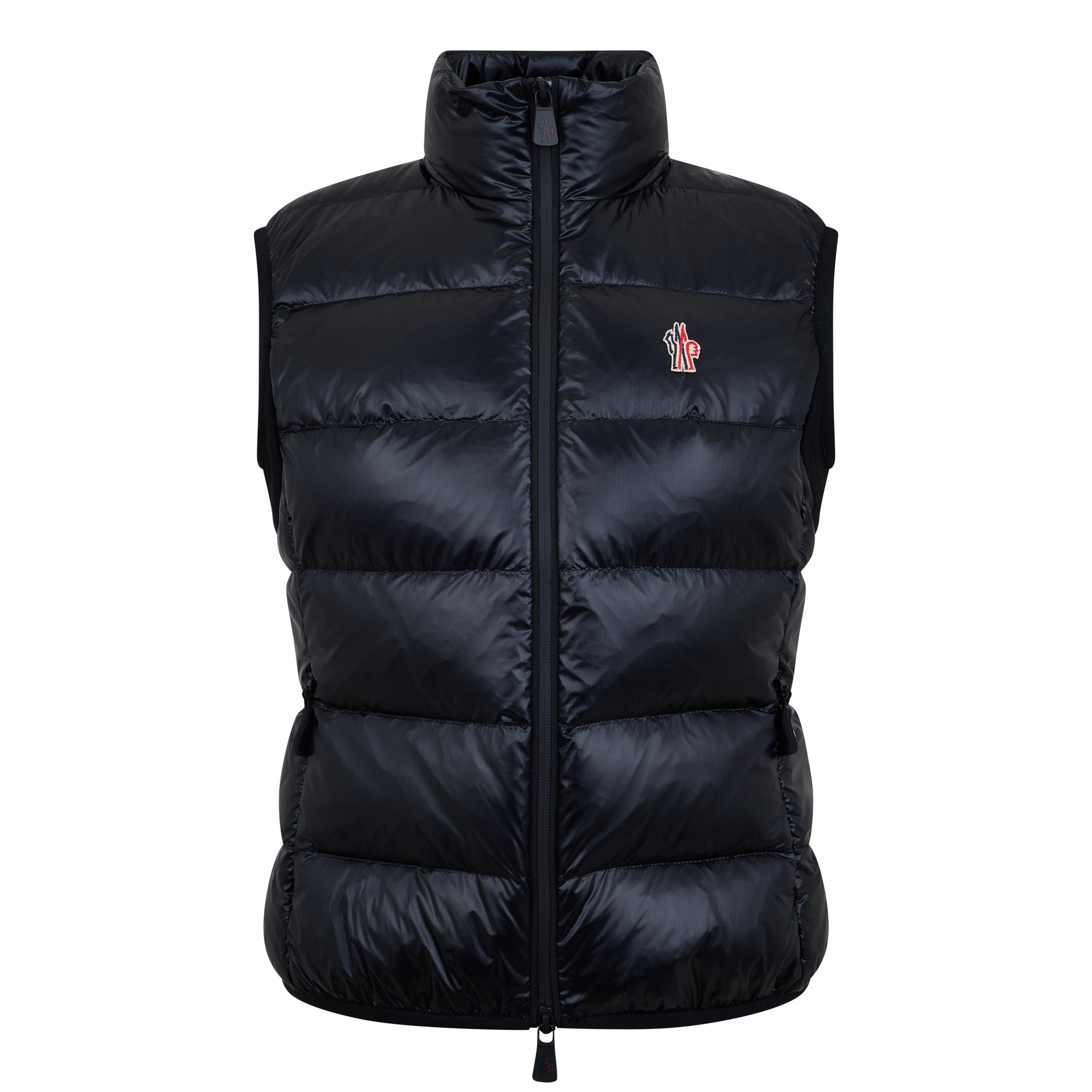 Black 999 - Moncler Grenoble - Women's Grenoble Lightweight Quilted Wind Resistant Duck Down Tailored Fit Gilet - 5